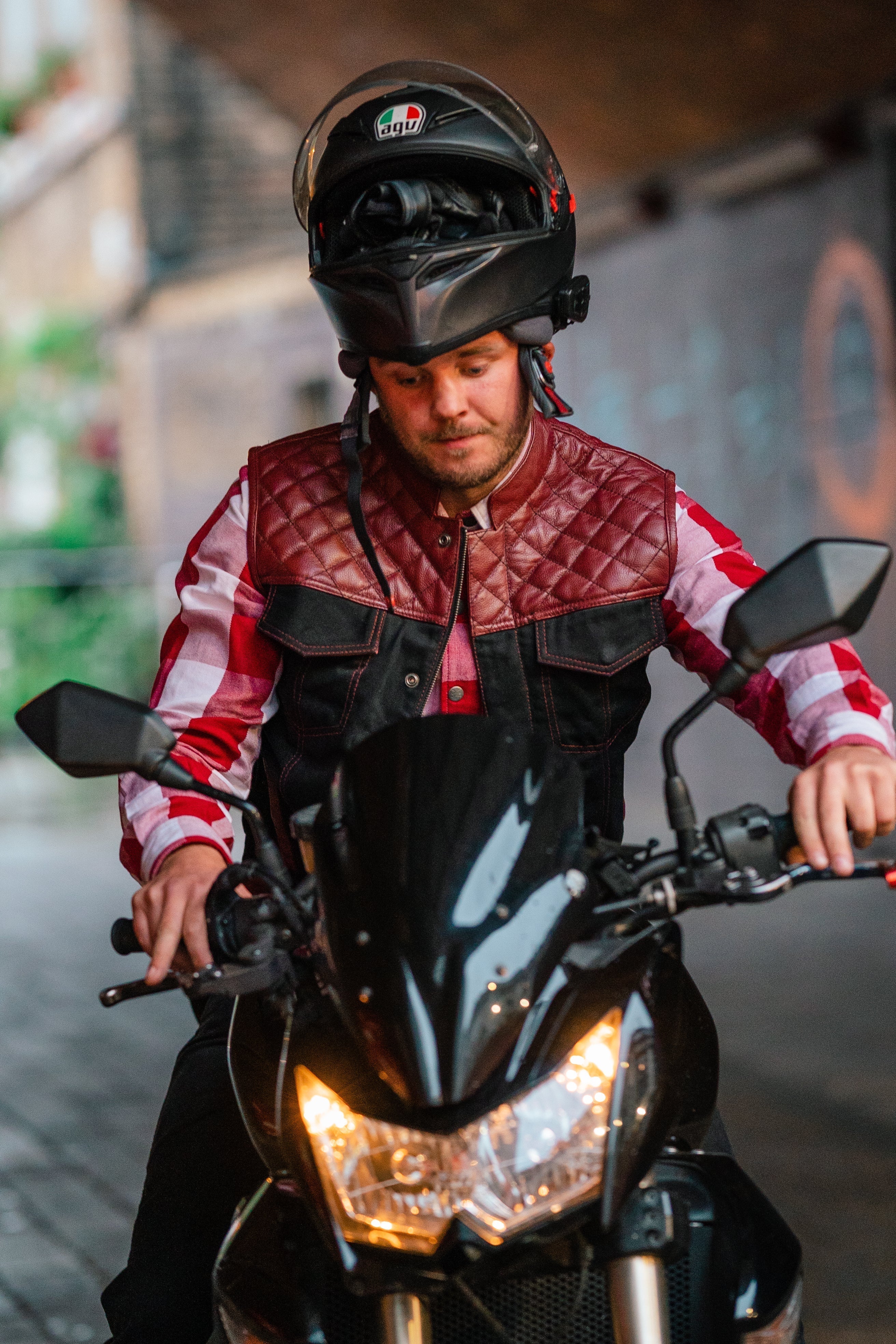 Men Motorbike Vest - Oz Motogear