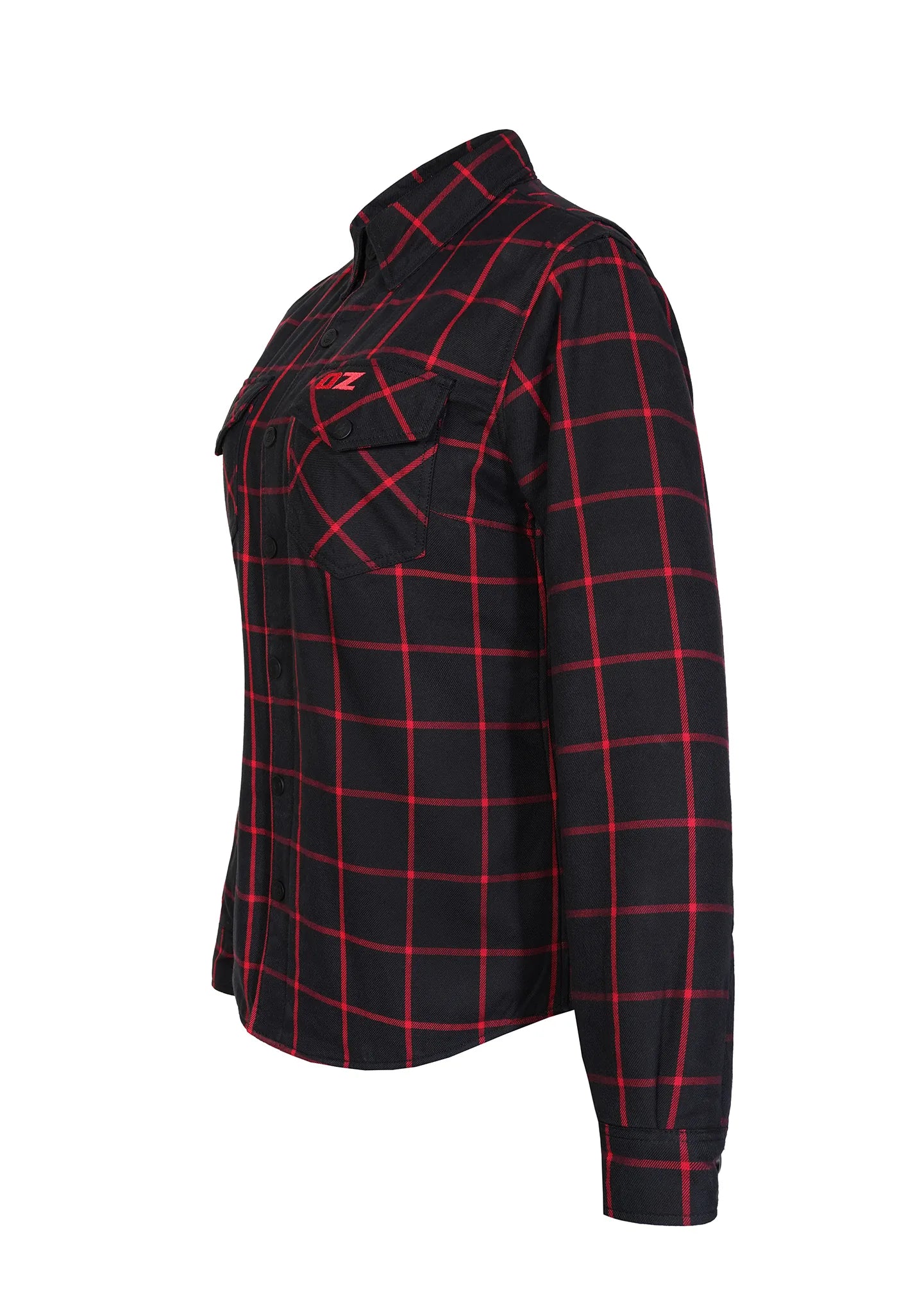 Highway66 Ladies Flannel Shirt Rogue Red- CE AAA Certified - OZ MOTOGEAR