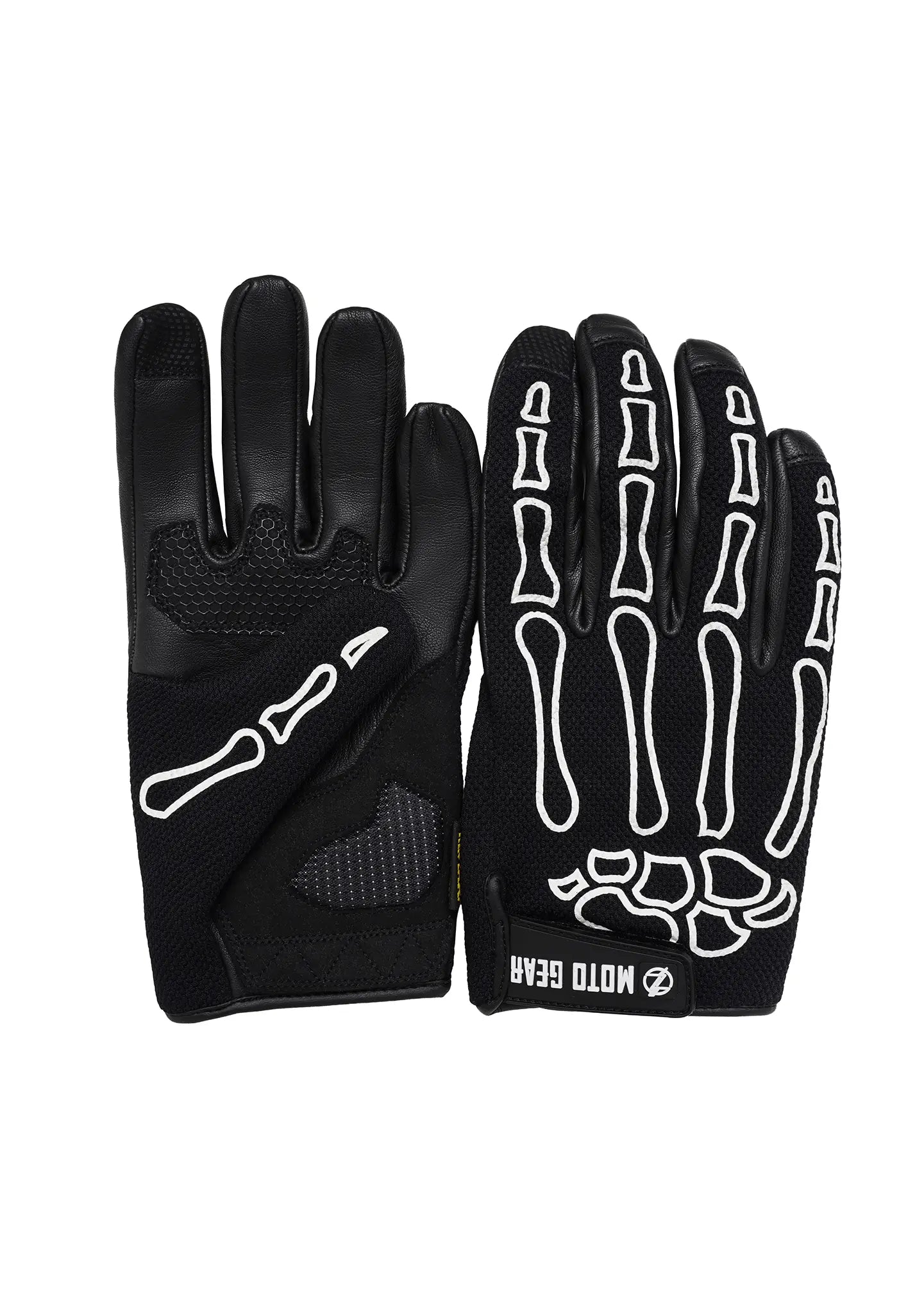 Knuckle Guard Phantom Bone Gloves - OZ MOTOGEAR