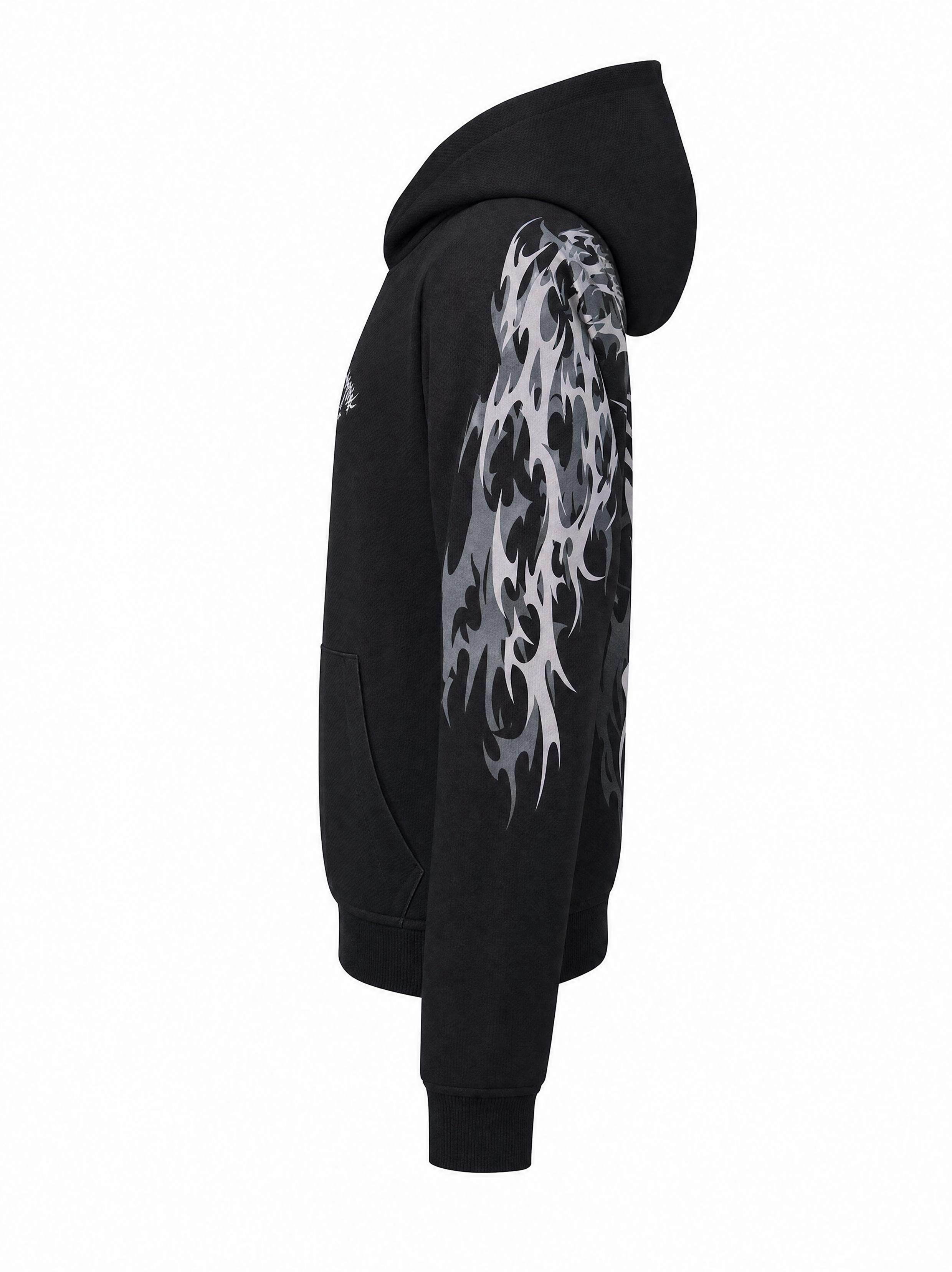 Ashborne Motorcycle Reflective Hoodie BUNDLE - CE AA Certified Black