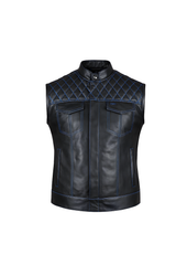 Men's Motorbike Vest Blue - OZ MOTOGEAR