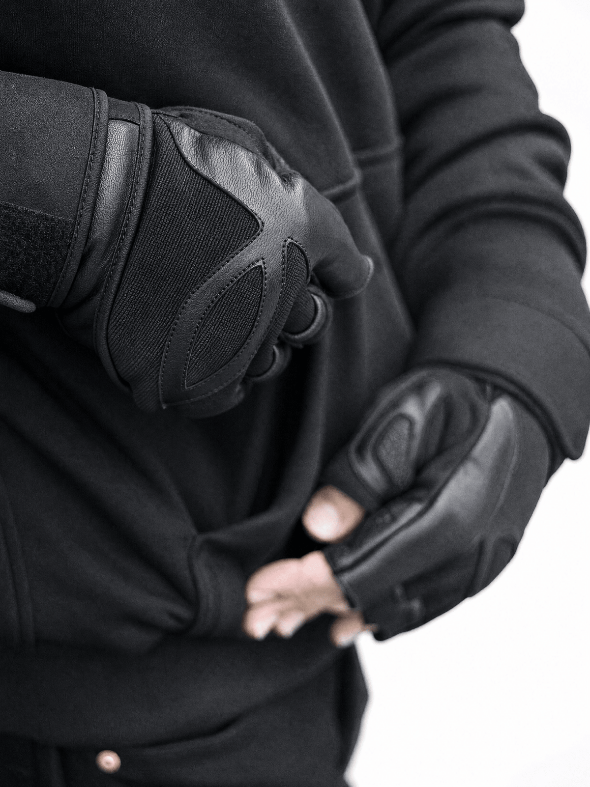 Ashborne Motorcycle Reflective Hoodie BUNDLE - CE AA Certified Black - Oz Motogear