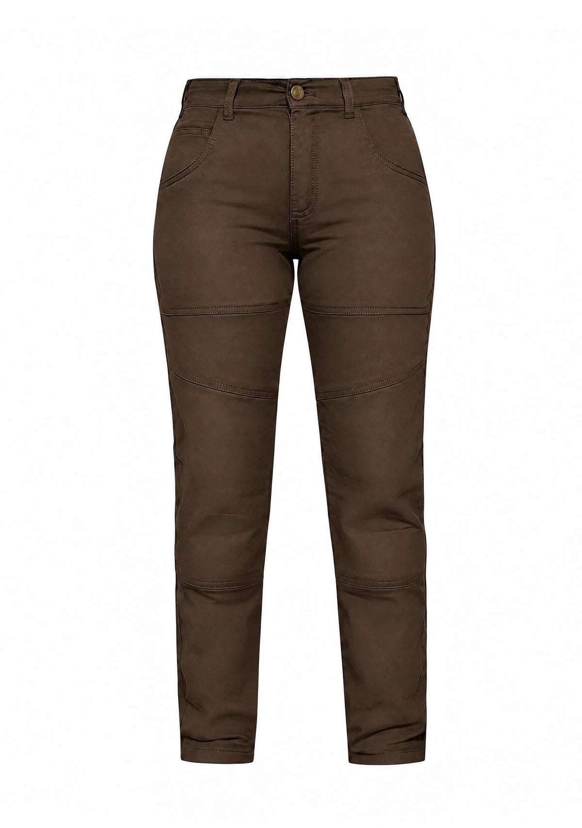 Dunehaul Ladies Cargo Pant Twill Khaki Brown - CE AA - Tapered Fit - OZ MOTOGEAR - OZ MOTOGEAR