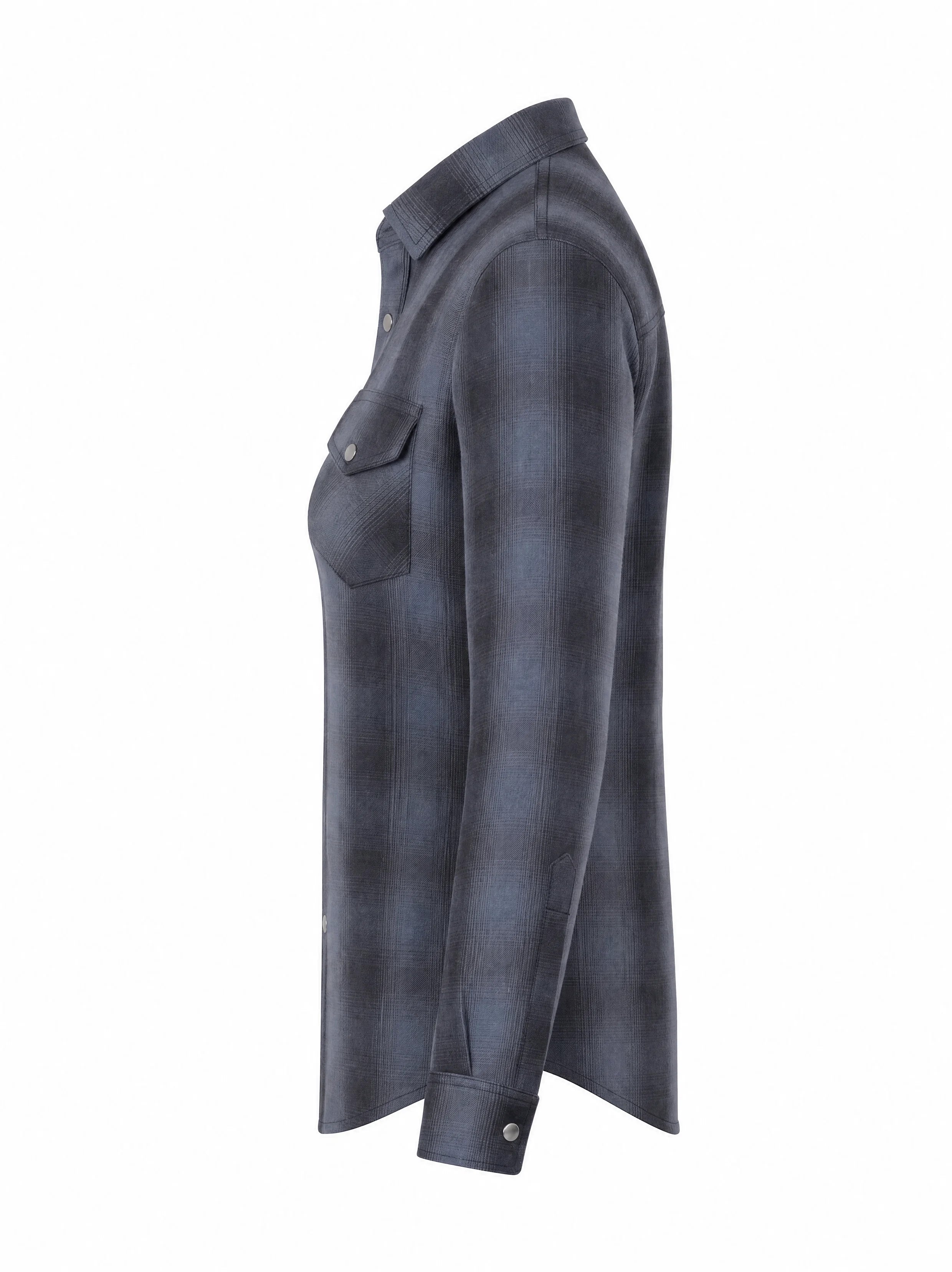 Ladies Motorcycle Flannel Shirt CE AAA Certified Grey Check - OZ MOTOGEAR