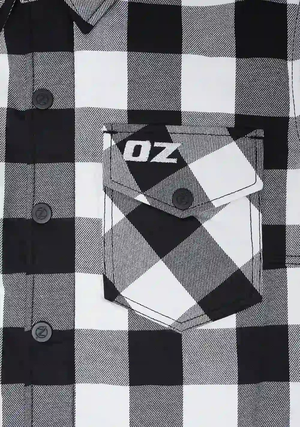 Highway66 Ladies Flannel Shirt Black & White - CE AA Certified - OZ MOTOGEAR - OZ MOTOGEAR