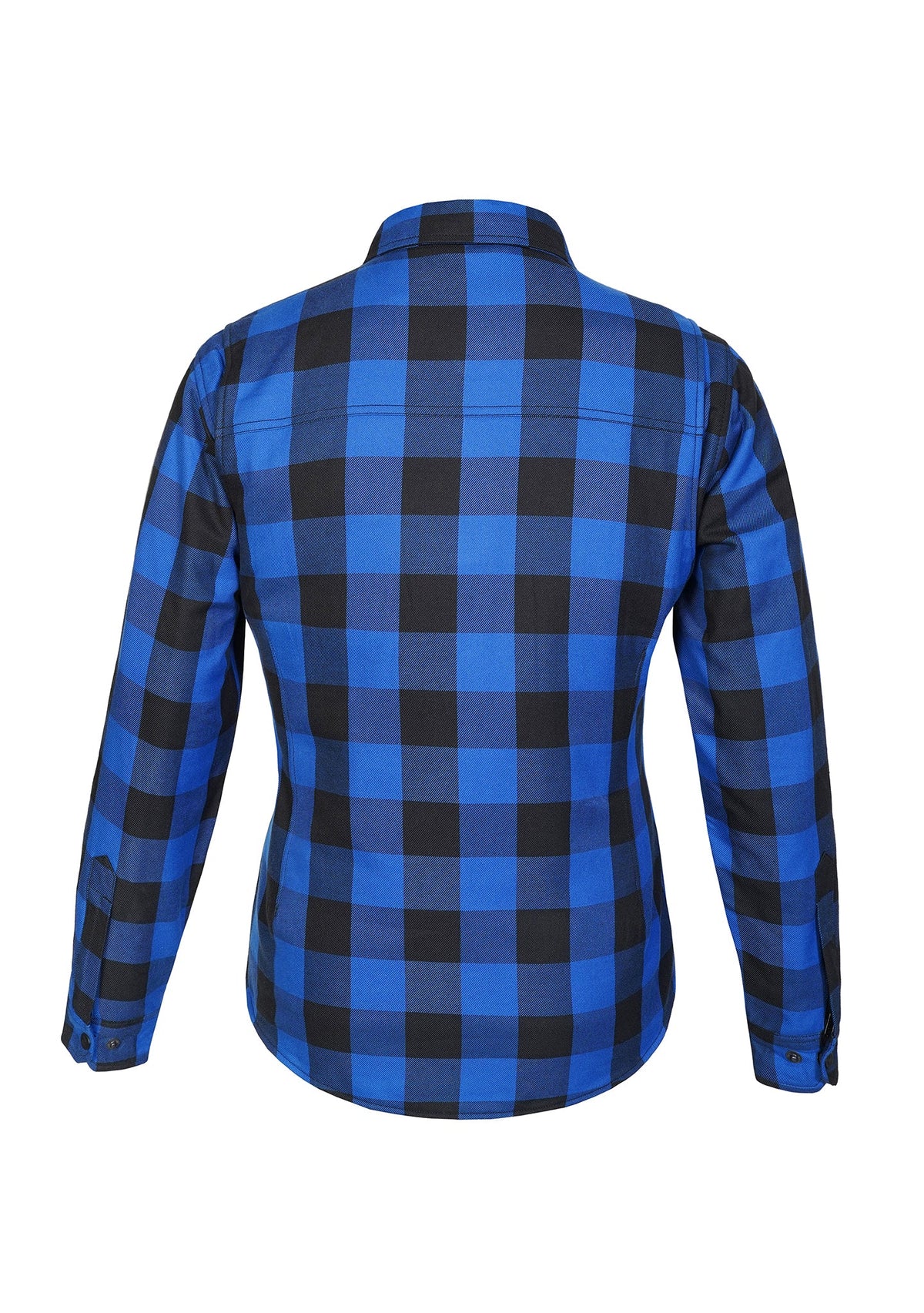 Highway66 Ladies Flannel Shirt Blue & Black - CE AA Certified - OZ MOTOGEAR - OZ MOTOGEAR