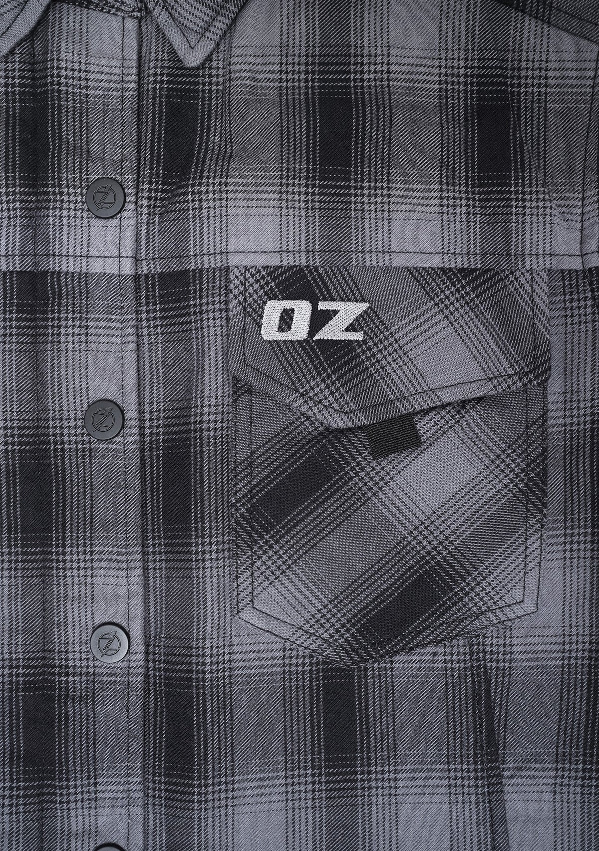 Highway66 Ladies Flannel Shirt Step-Up Black & Grey - CE AA Certified - OZ MOTOGEAR - OZ MOTOGEAR
