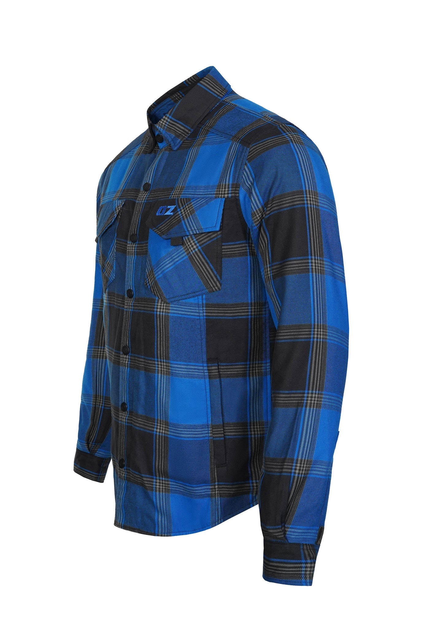 Highway66 Men's Flannel Shirt Blue Ridge - CE AAA Certified - OZ MOTOGEAR - OZ MOTOGEAR