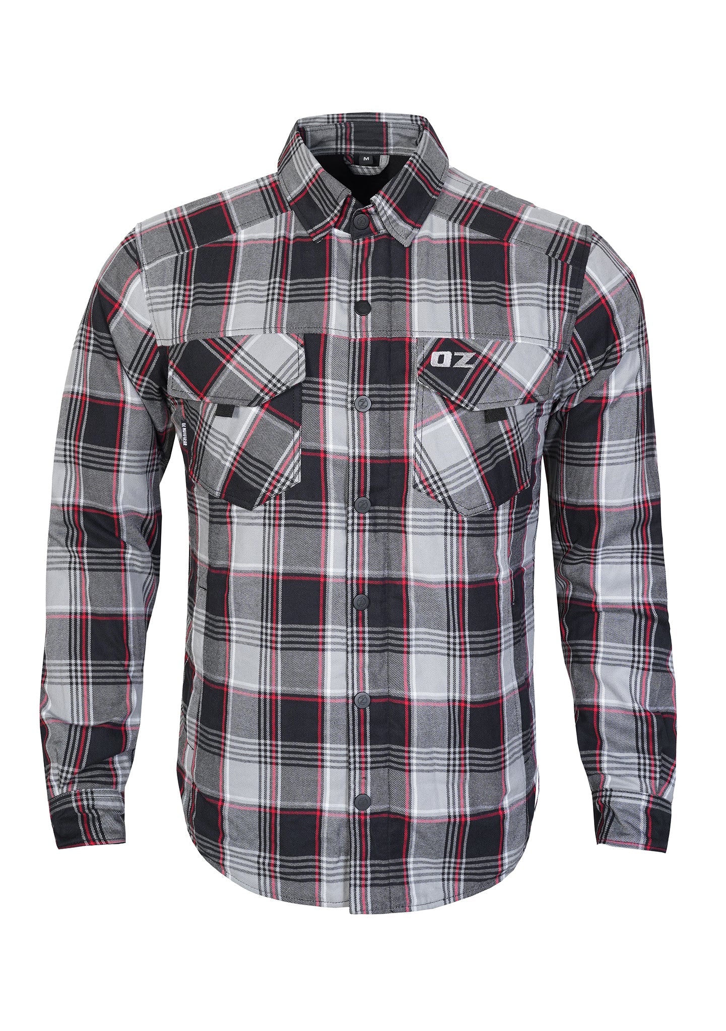 Highway66 Men's Flannel Shirt Rebel Ash - CE AAA Certified - OZ MOTOGEAR - OZ MOTOGEAR