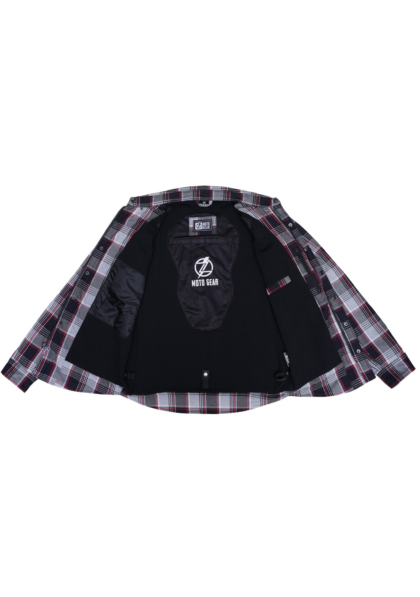 Highway66 Men's Flannel Shirt Rebel Ash - CE AAA Certified - OZ MOTOGEAR - OZ MOTOGEAR