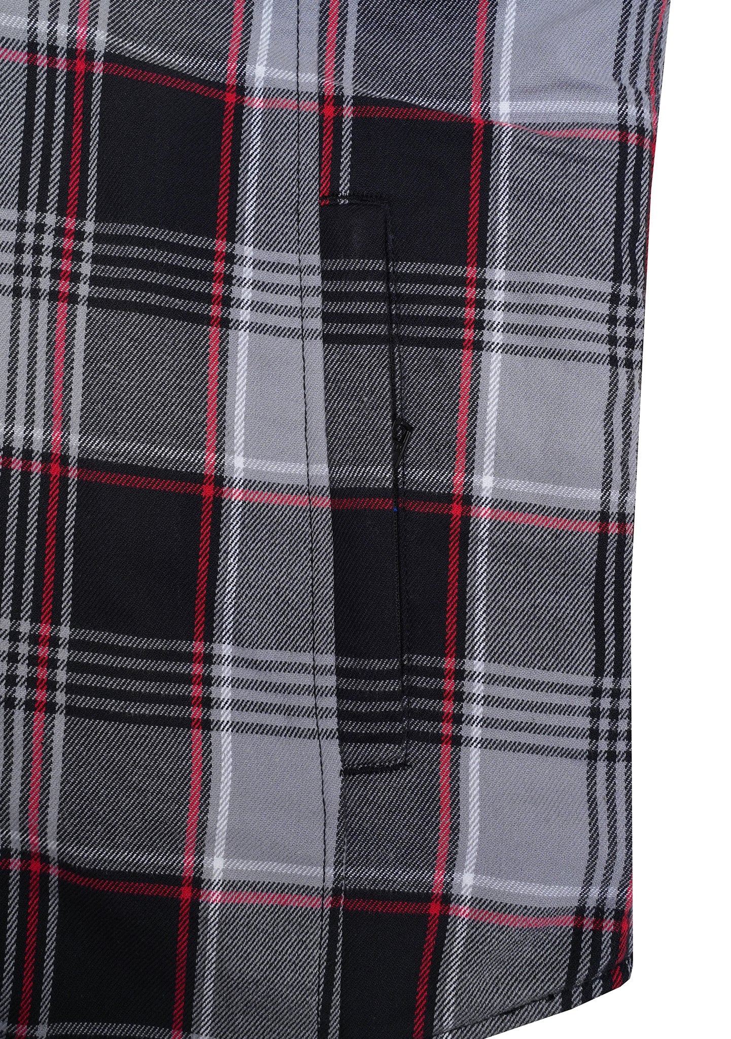 Highway66 Men's Flannel Shirt Rebel Ash - CE AAA Certified - OZ MOTOGEAR - OZ MOTOGEAR