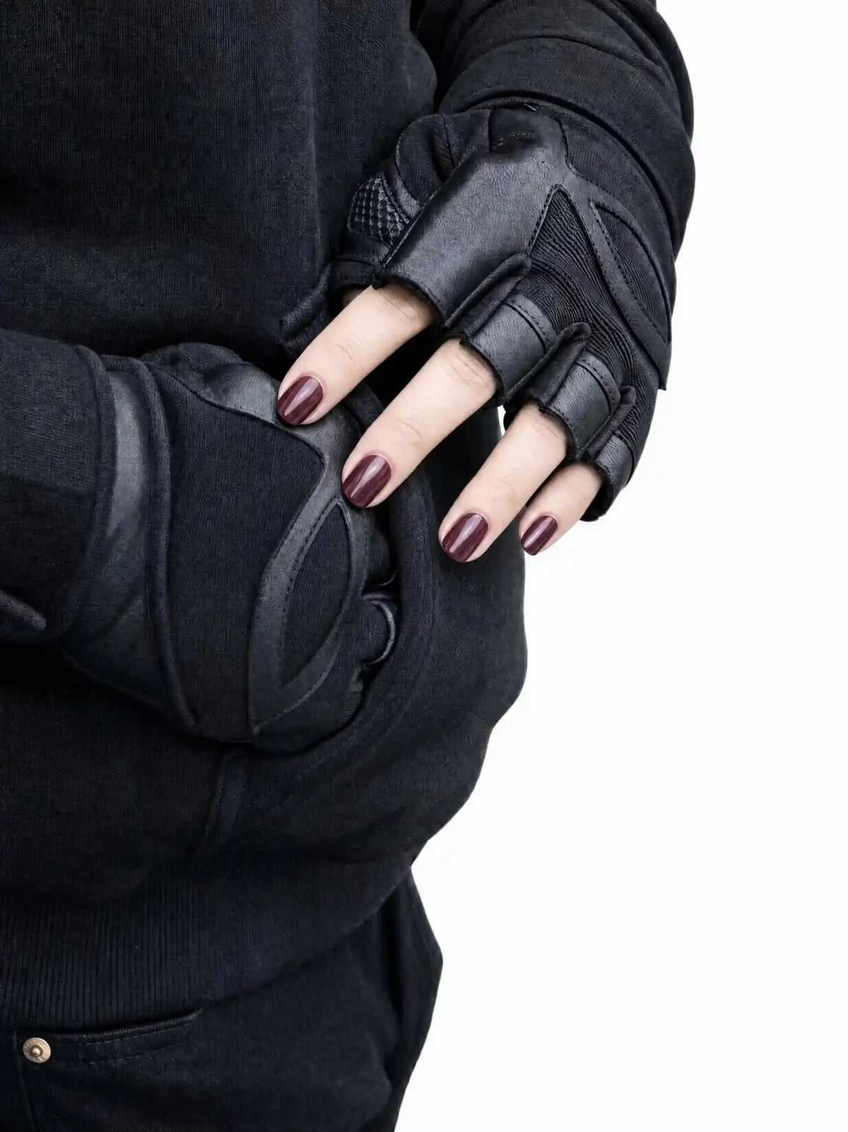 Ladies Ashborne Motorcycle Reflective Pullover Hoodie - CE AA Certified Black - OZ MOTOGEAR