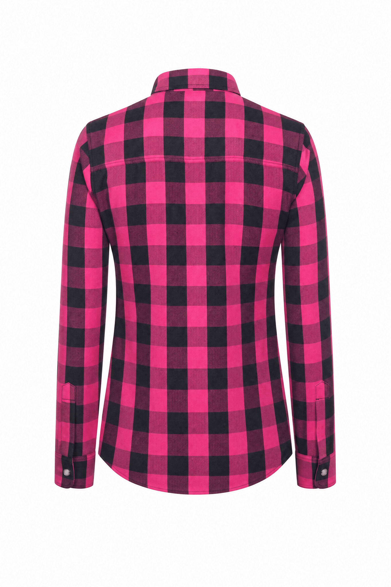 Ladies Motorcycle Flannel Shirt CE AAA Certified Pink - OZ MOTOGEAR - Oz Motogear