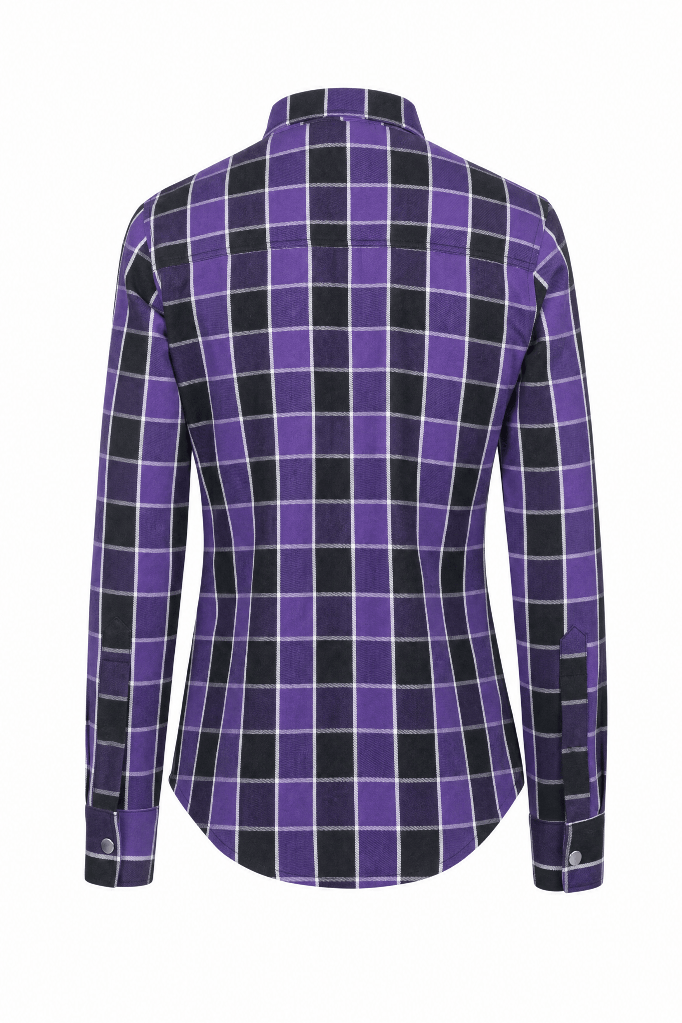 Ladies Motorcycle Flannel Shirt CE AAA Certified Purple - OZ MOTOGEAR - Oz Motogear