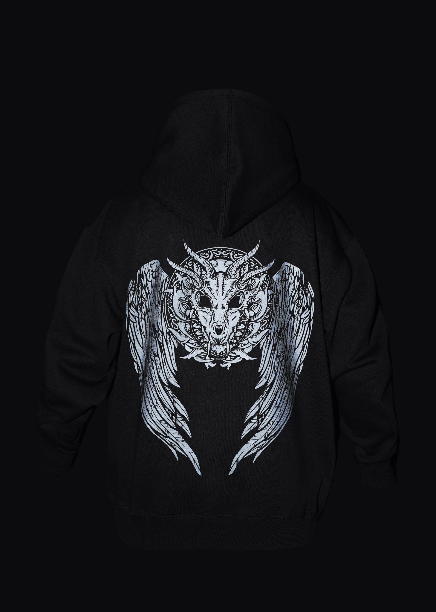 Men's Armored Motorcycle Reflective Hoodie - CE AAA Certified Jet Black - OZ MOTOGEAR - Oz Motogear