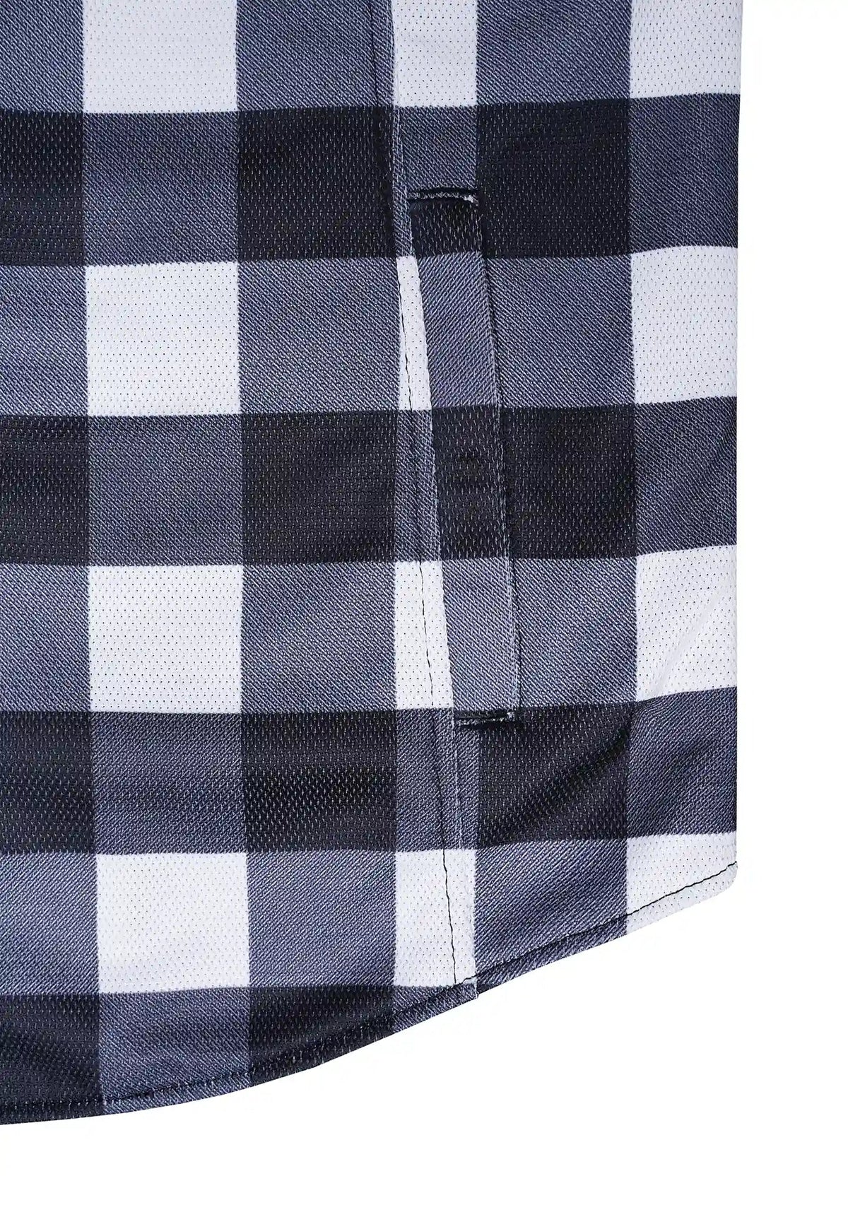 Men's Drifter Mesh Shirt White Check - Level 2 Protected - OZ MOTOGEAR - OZ MOTOGEAR