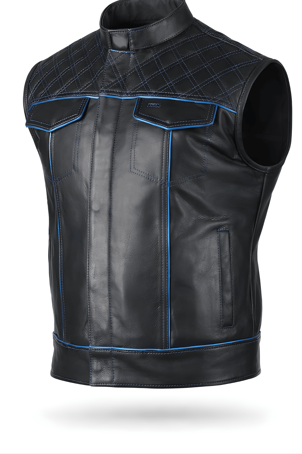 Men's Leather Motorcycle Vest