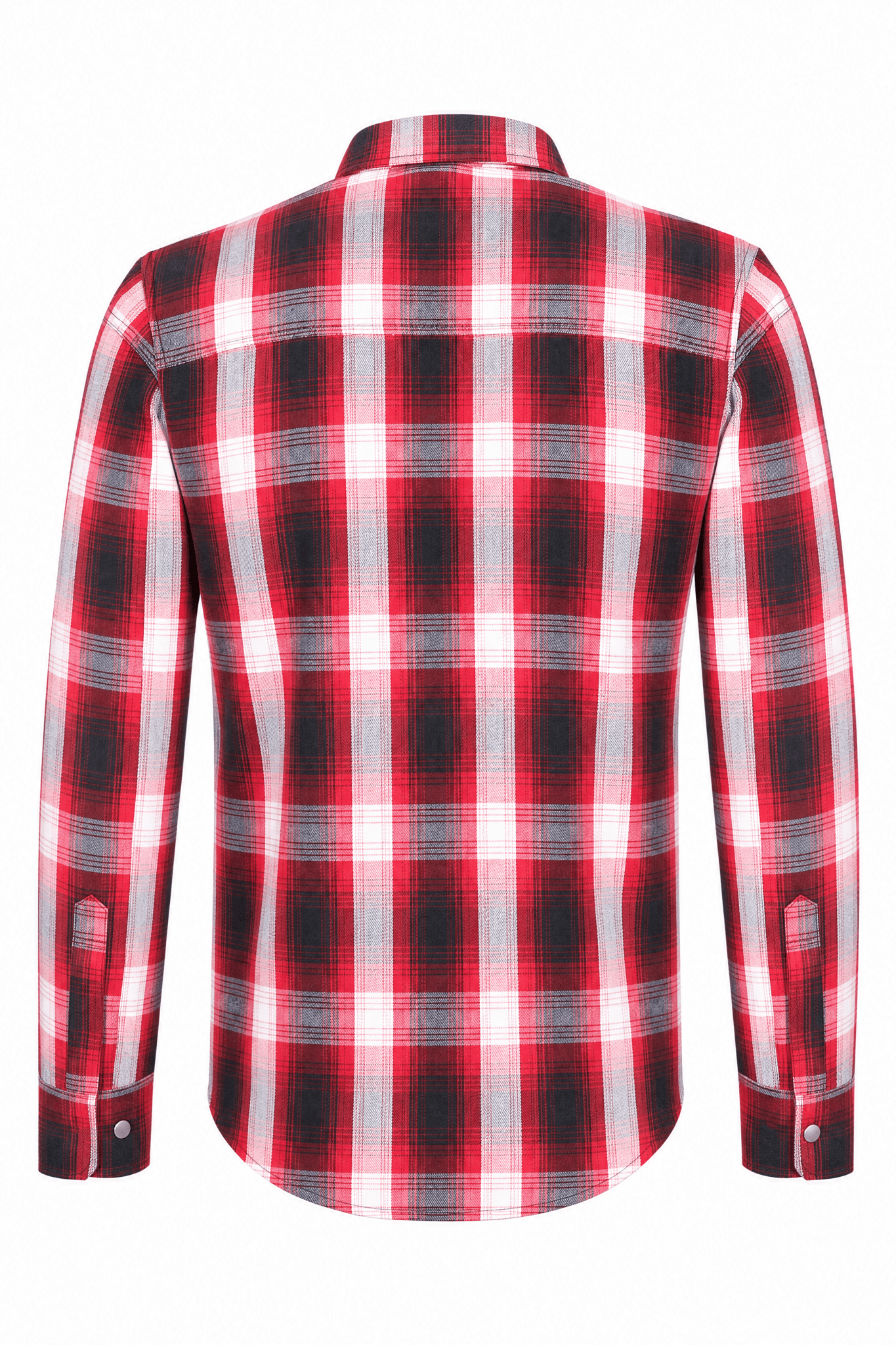 Men's Motorcycle Flannel Shirt CE AAA Certified Red & White- OZ MOTOGEAR - Oz Motogear