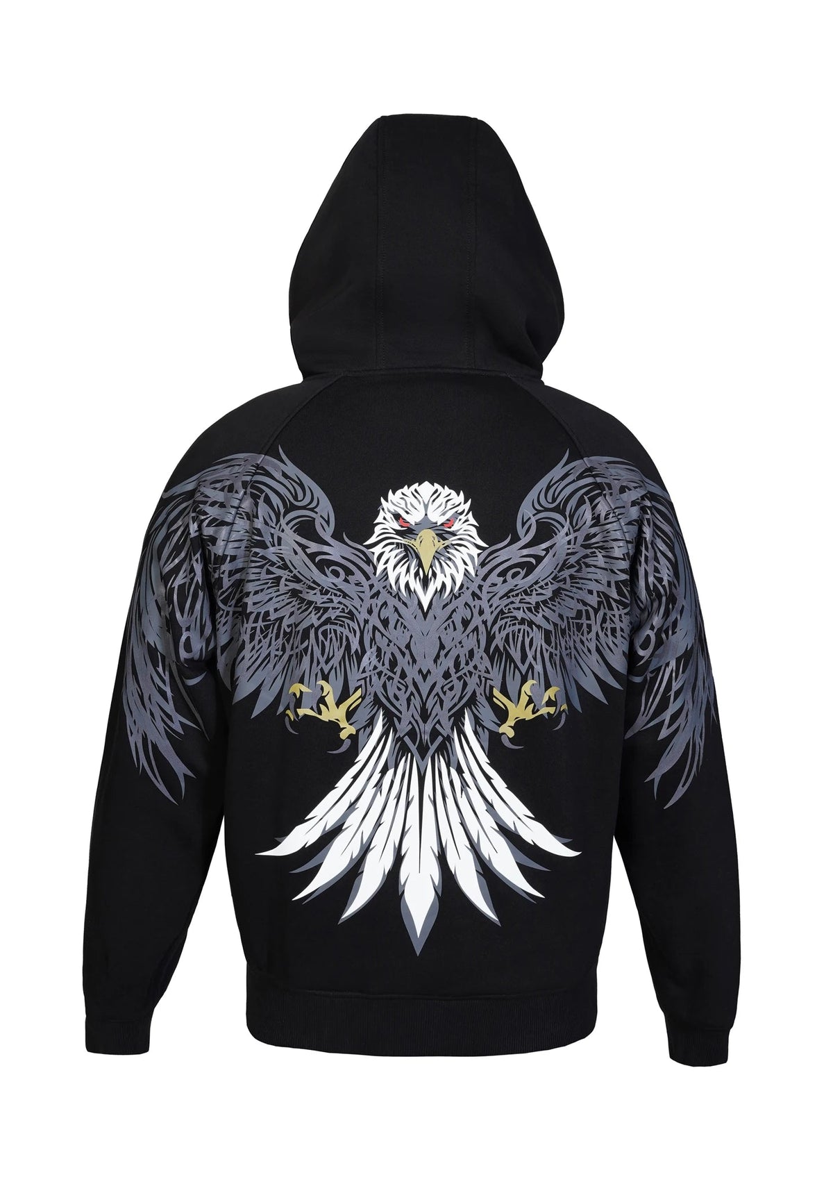 Men's Night Hawk Motorcycle Reflective Pullover Hoodie - Ashborne Series - CE AA Certified Black - OZ MOTOGEAR (Copy) - OZ MOTOGEAR