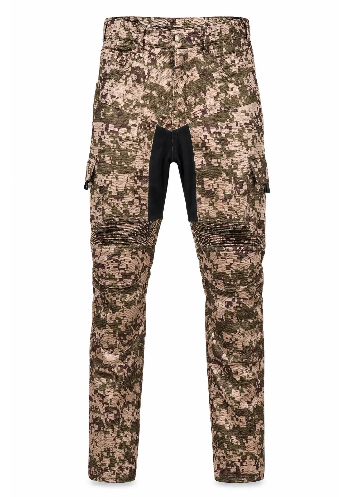Men's Riding Summer Mesh Armored Trouser CamoMatrix ProGuard Brown - Level 2 protected - OZ MOTOGEAR - OZ MOTOGEAR