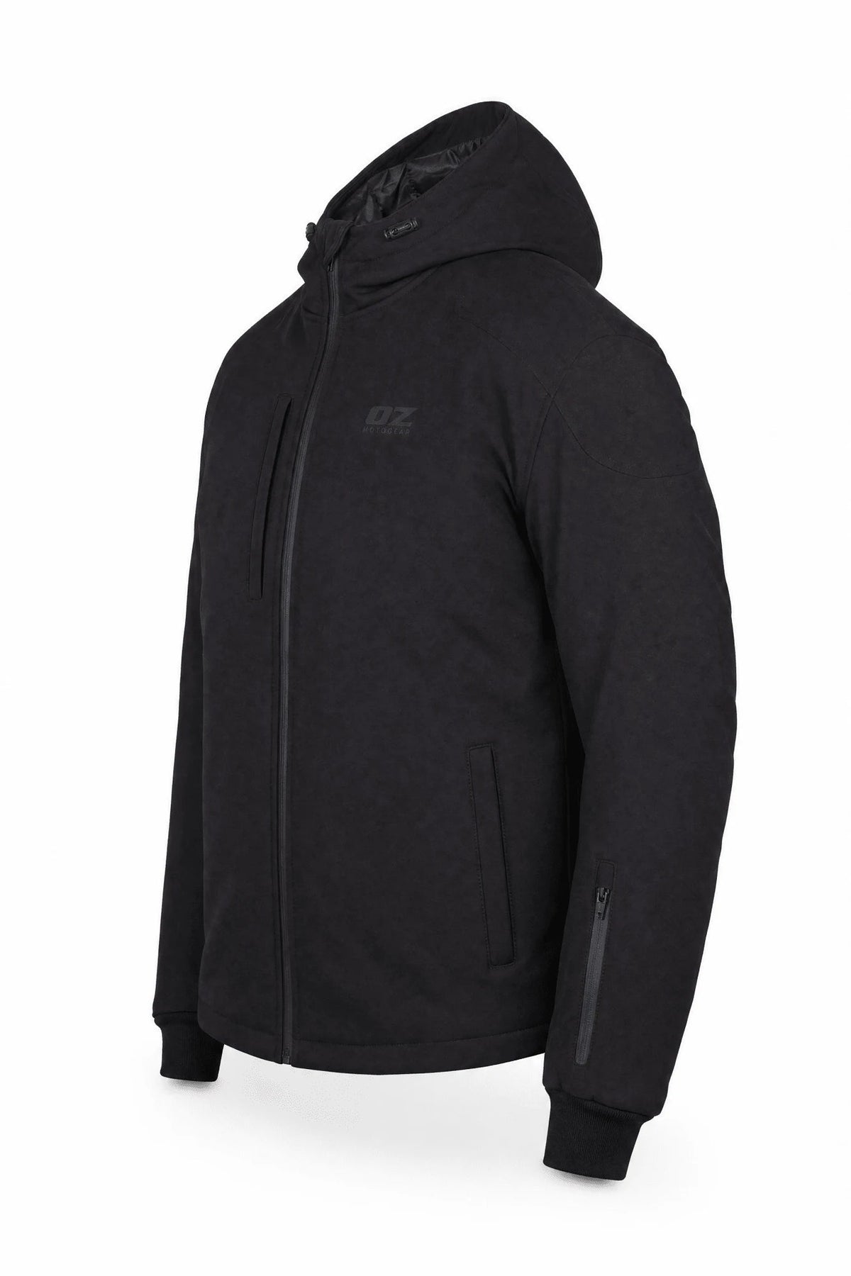 Men's Softshell Armored Motorcycle Hoodie - Level 2 Protected - OZ MOTOGEAR - OZ MOTOGEAR