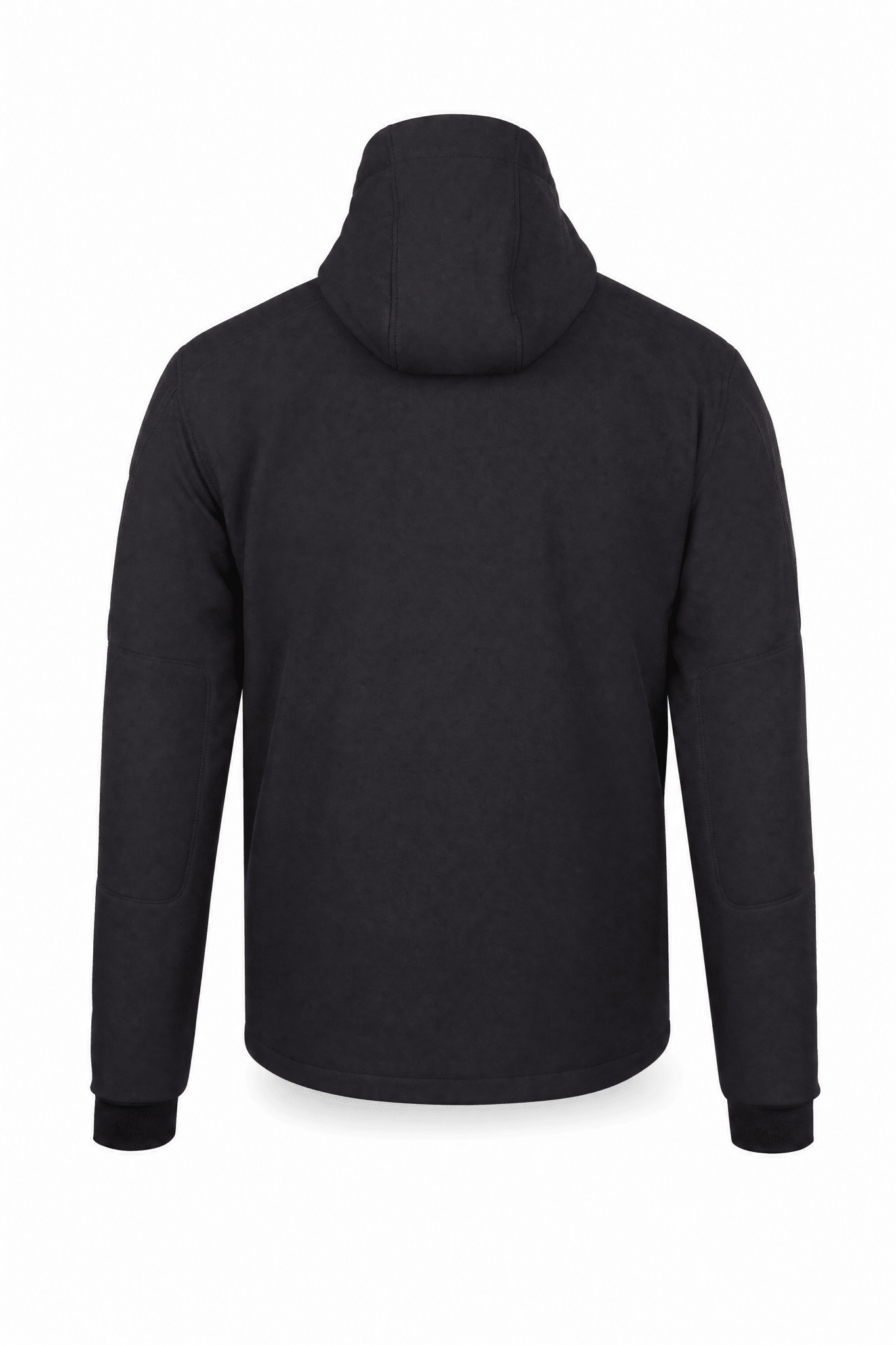 Men's Softshell Kevlar Armored Motorcycle Hoodie - CE AAA Certified Black - OZ MOTOGEAR - Oz Motogear
