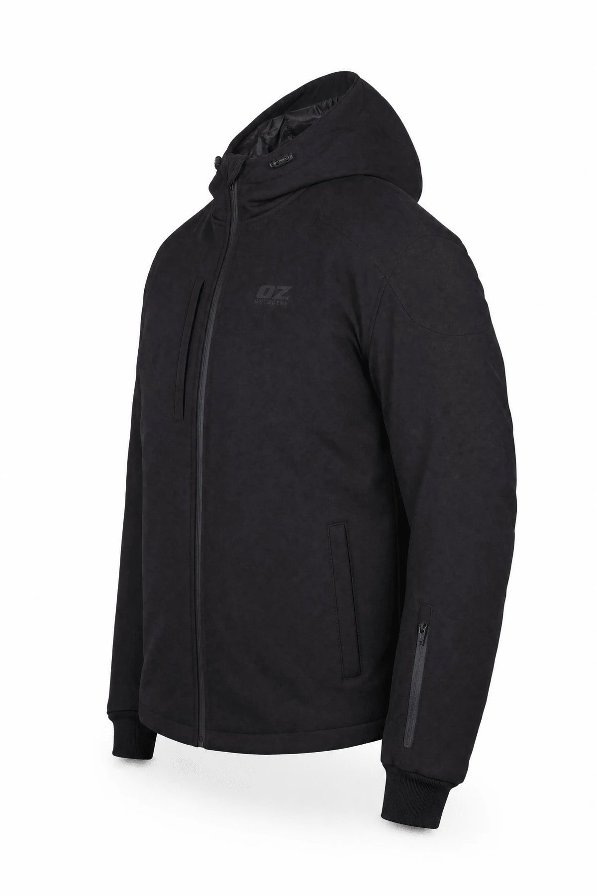 Men's Softshell Armored Motorcycle Hoodie - Level 2 Protected - OZ MOTOGEAR