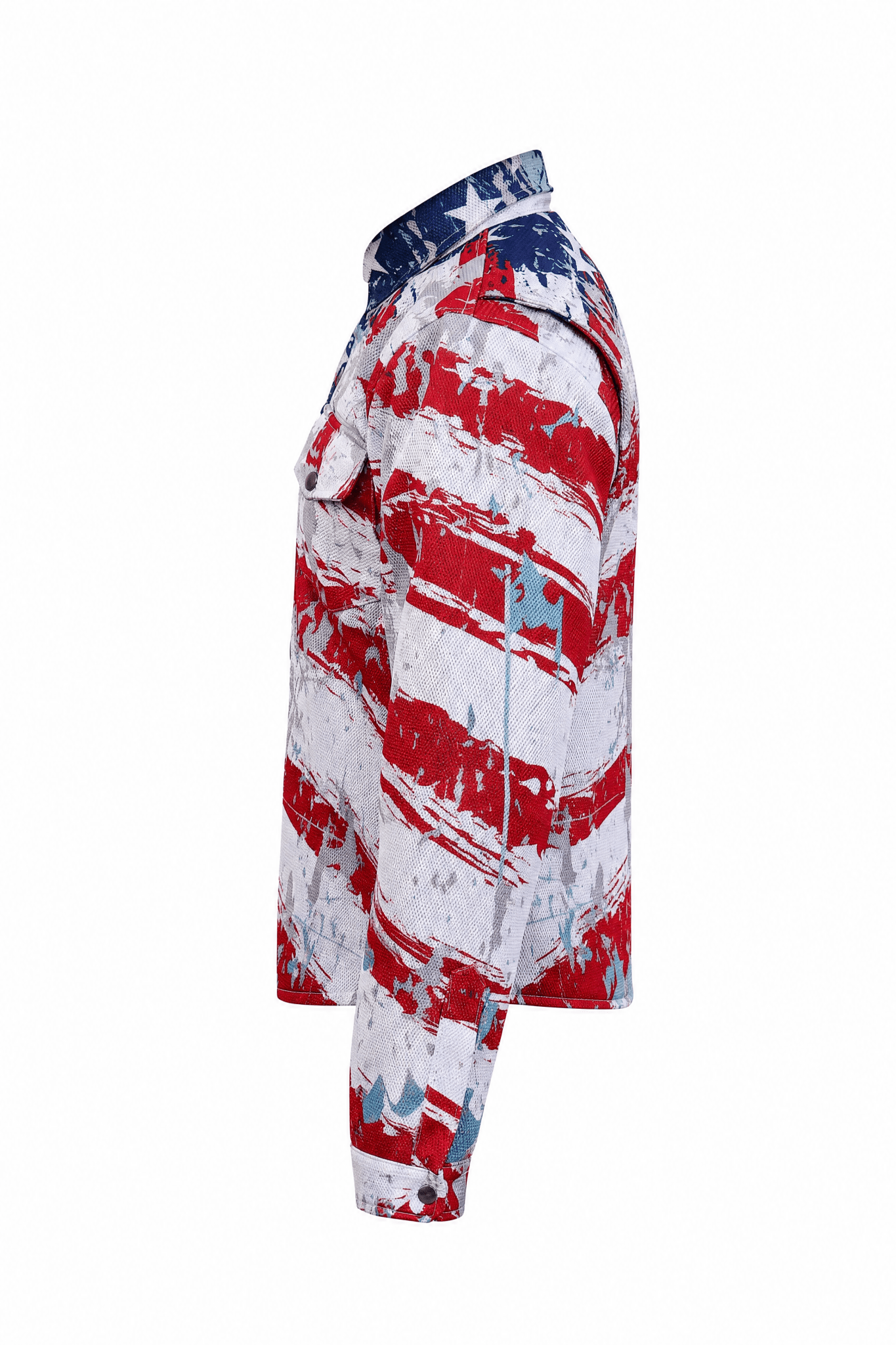 Men's Summer Motorcycle American Patriot Mesh Shirt CE AA - OZ MOTOGEAR - Oz Motogear