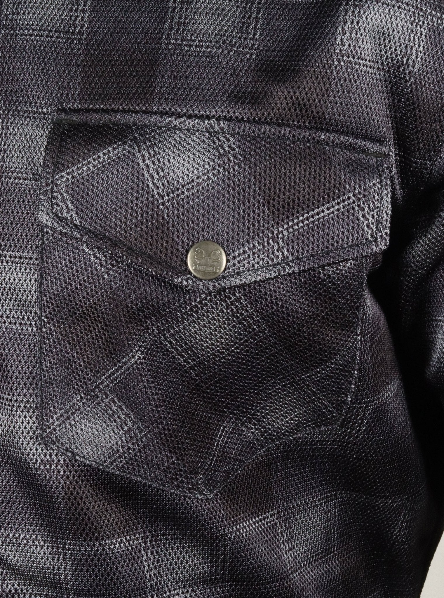 Men`s Summer Motorcycle Mesh Shirt CE AA Grey Black - OZ MOTOGEAR - Oz Motogear