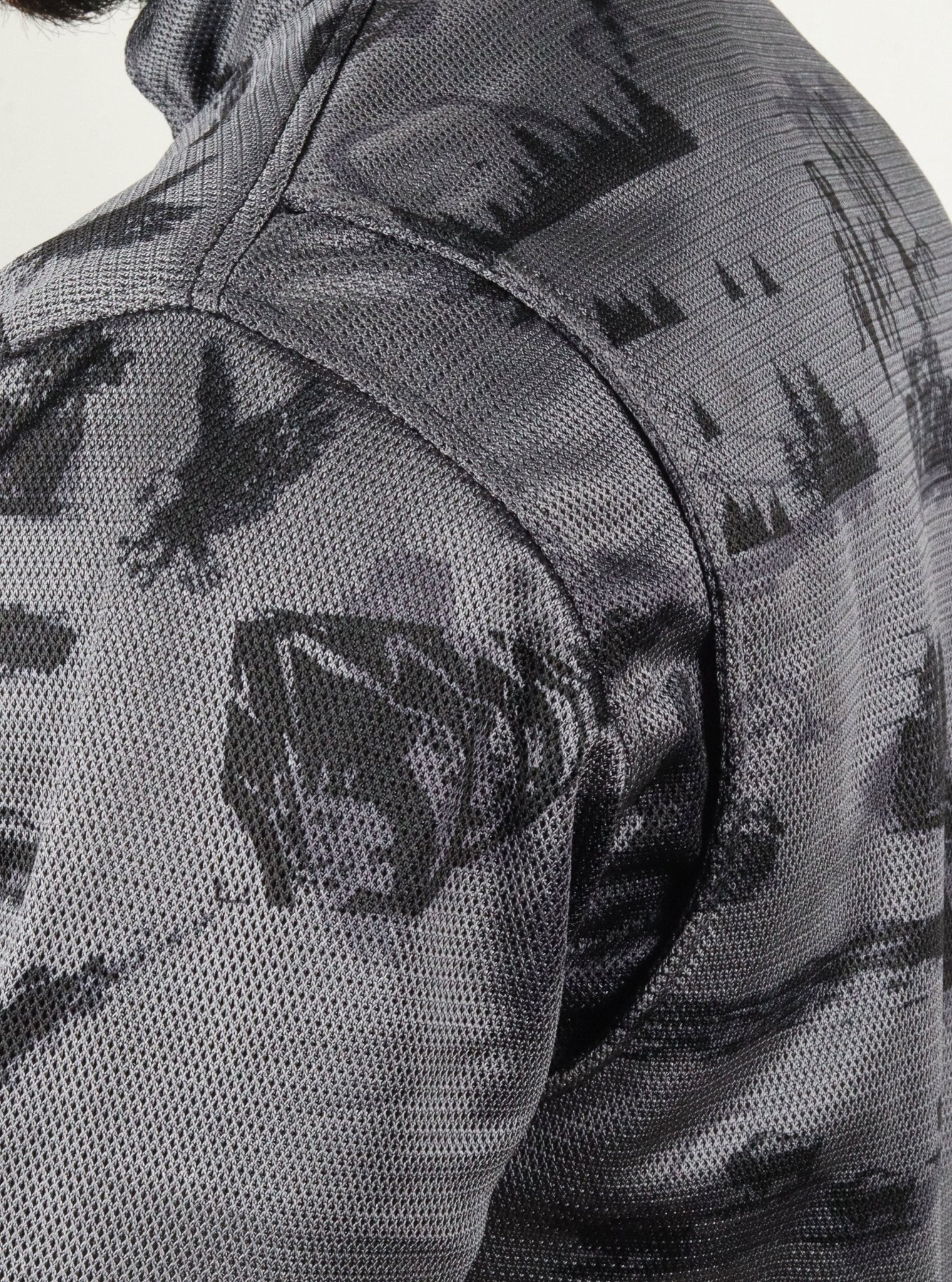 Men`s Summer Motorcycle Mesh Shirt CE AA Motoscape Graphic - OZ MOTOGEAR - Oz Motogear