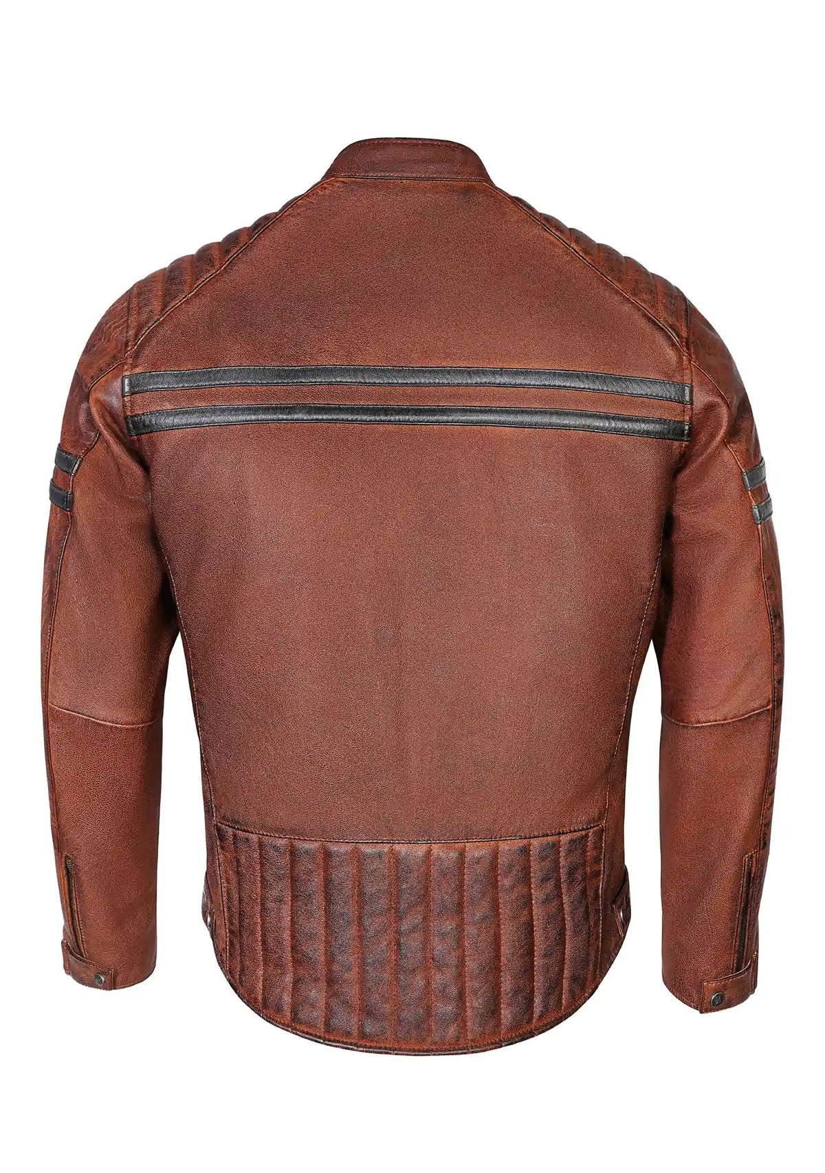 Vanguard Men's Vintage Leather Jacket Brown - OZ MOTOGEAR - OZ MOTOGEAR