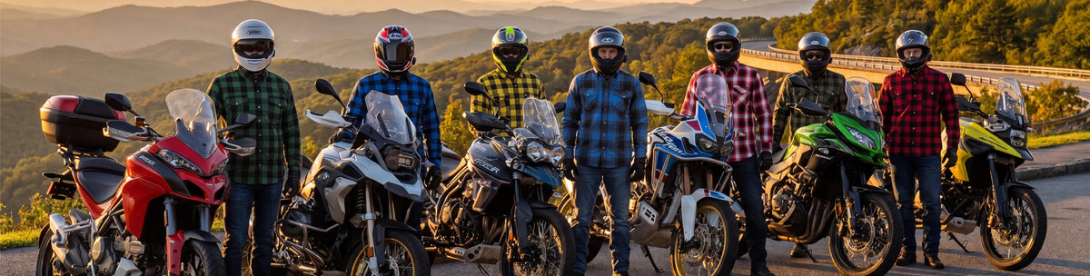 Men's Motorcycle Flannel Shirt CE Certified  - USA Free Shipping - Oz Motogear