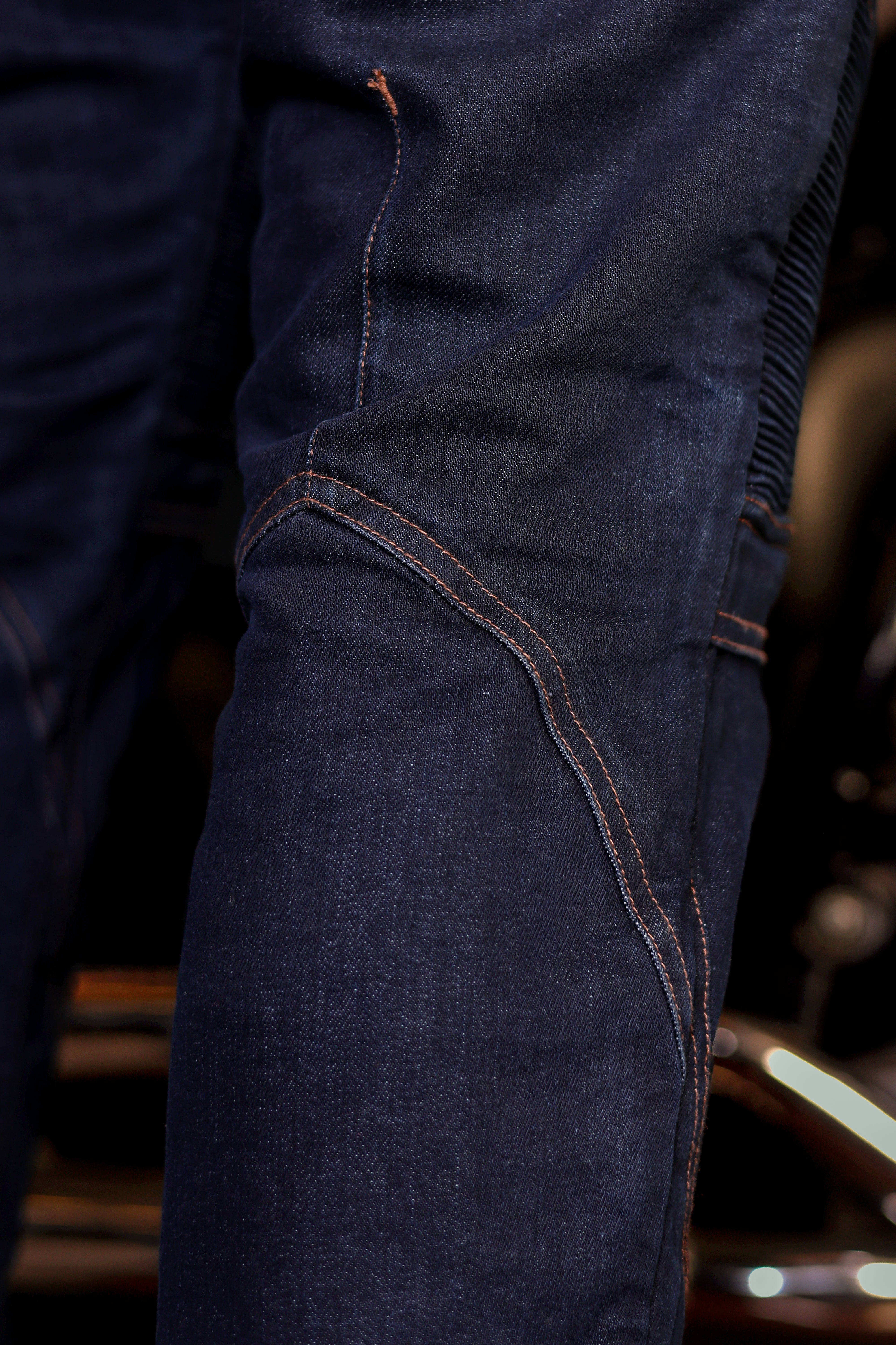 Men's Protective Jeans Denim Blue - OZ MOTOGEAR