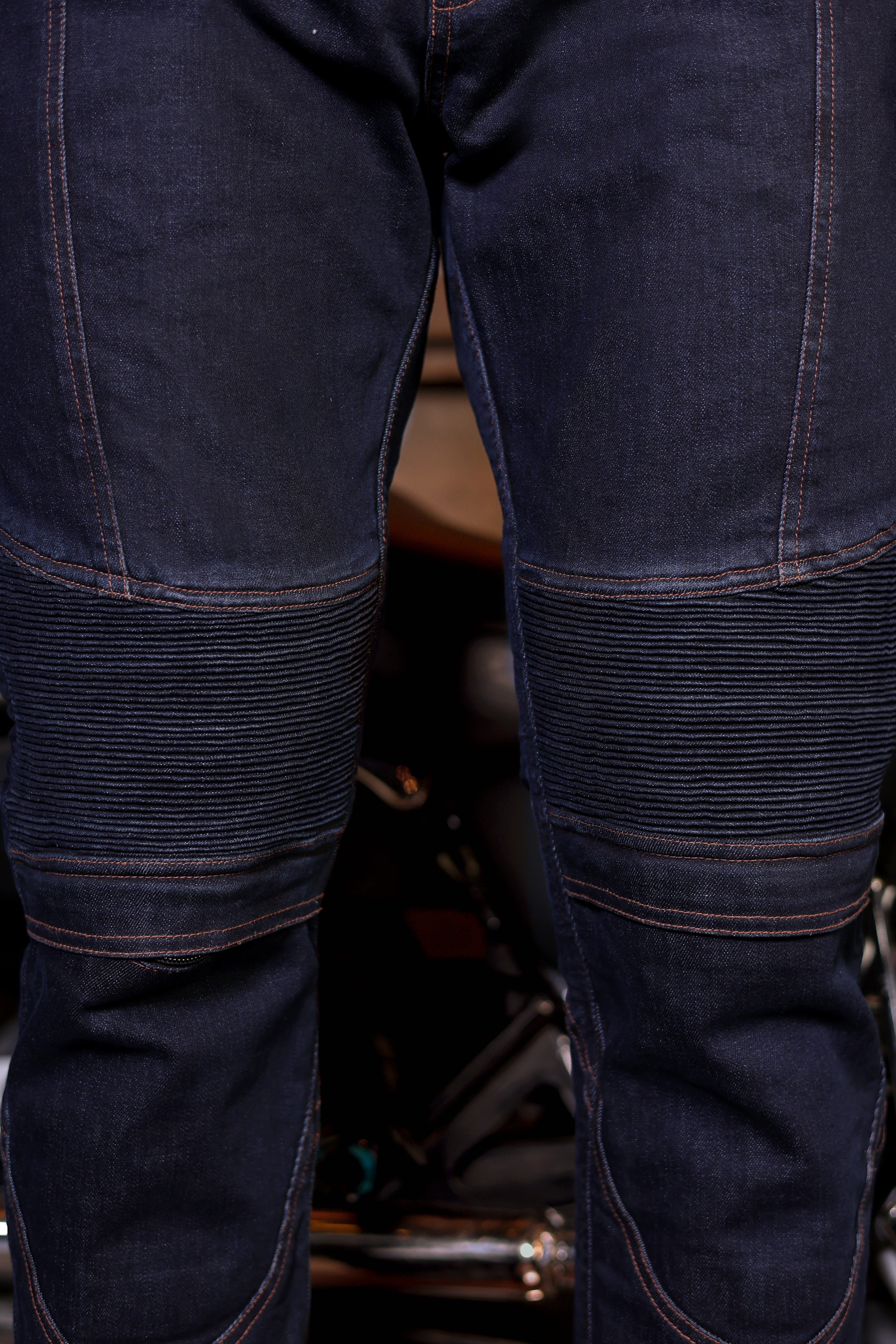 Men's Protective Jeans Denim Blue - OZ MOTOGEAR