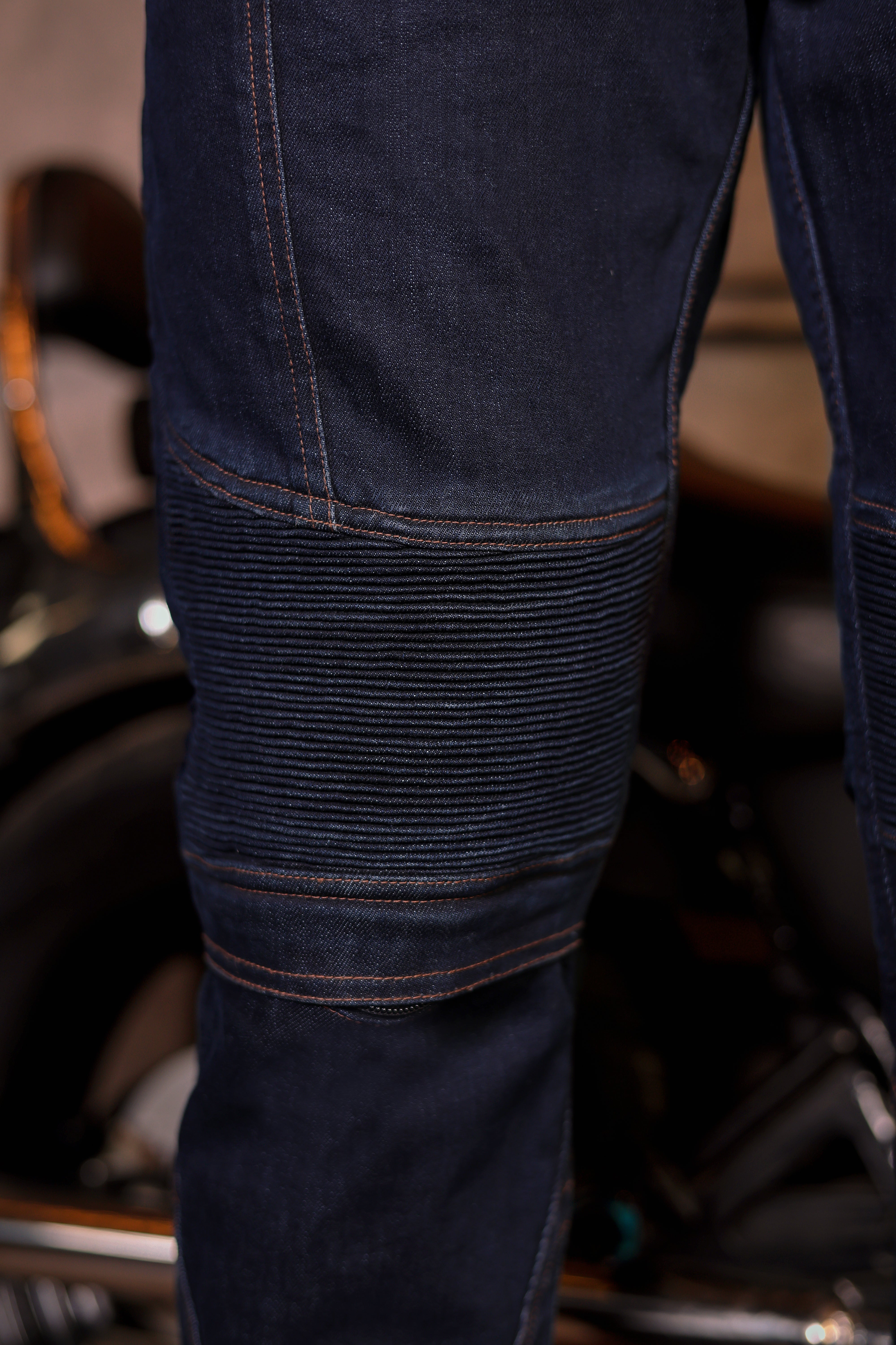 Men's Protective Jeans Denim Blue - OZ MOTOGEAR