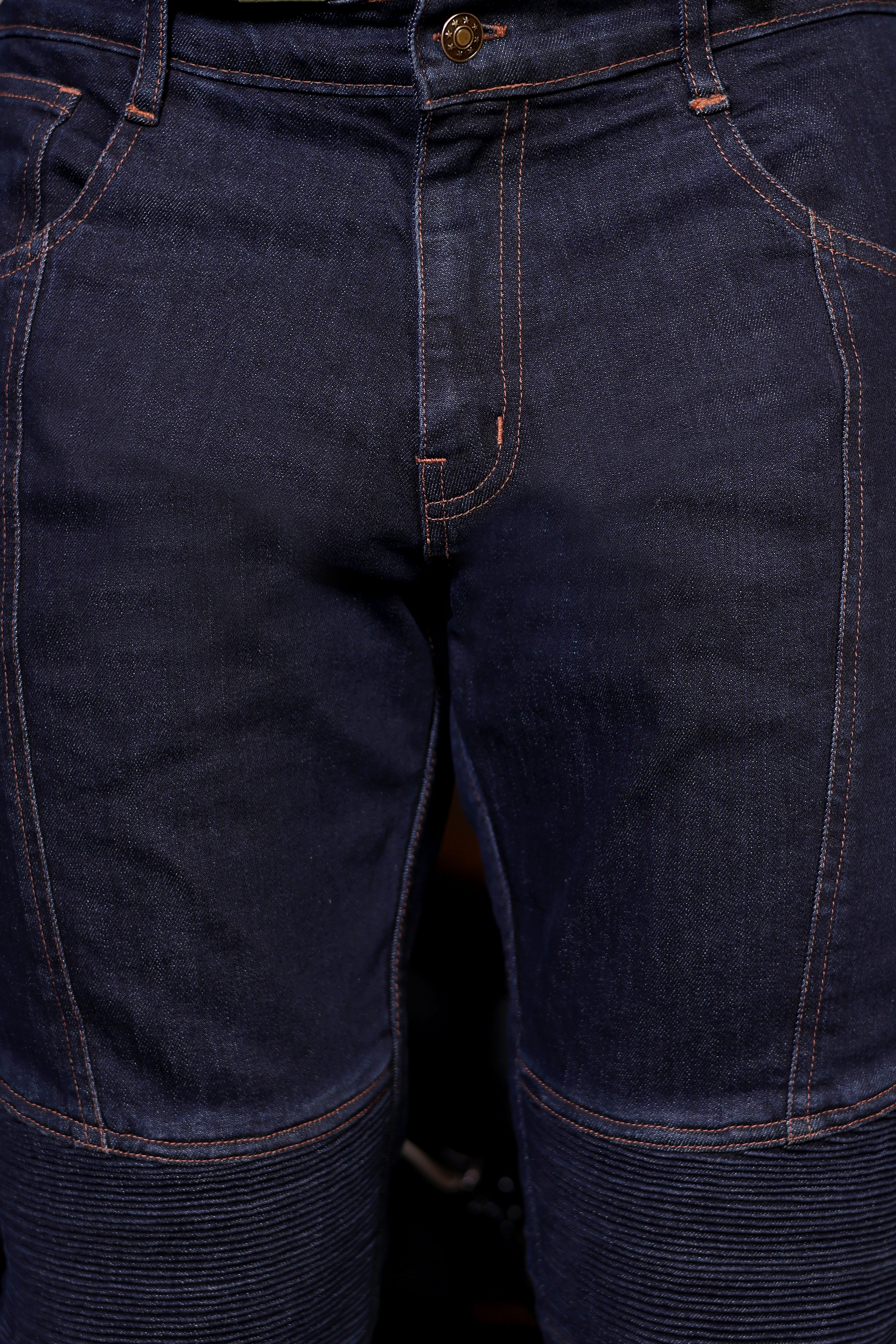 Men's Protective Jeans Denim Blue - OZ MOTOGEAR