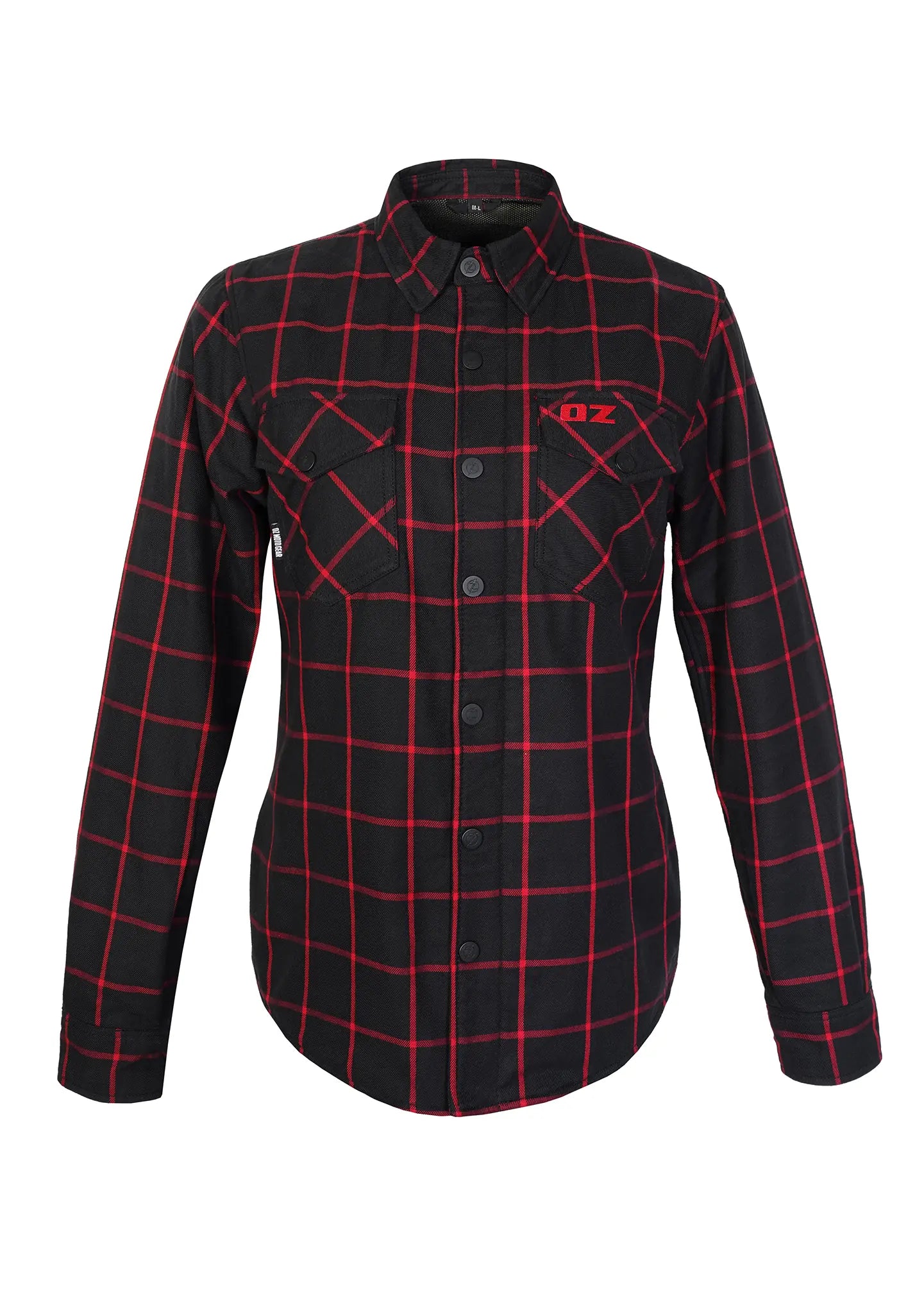Highway66 Ladies Flannel Shirt Rogue Red- CE AAA Certified - OZ MOTOGEAR