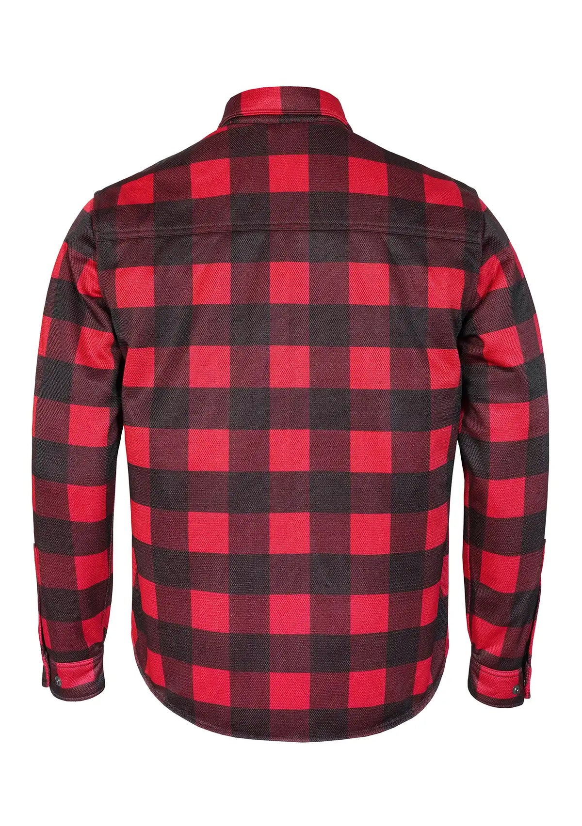 Men's Drifter Mesh Shirt Red Check - Level 2 Protected - OZ MOTOGEAR