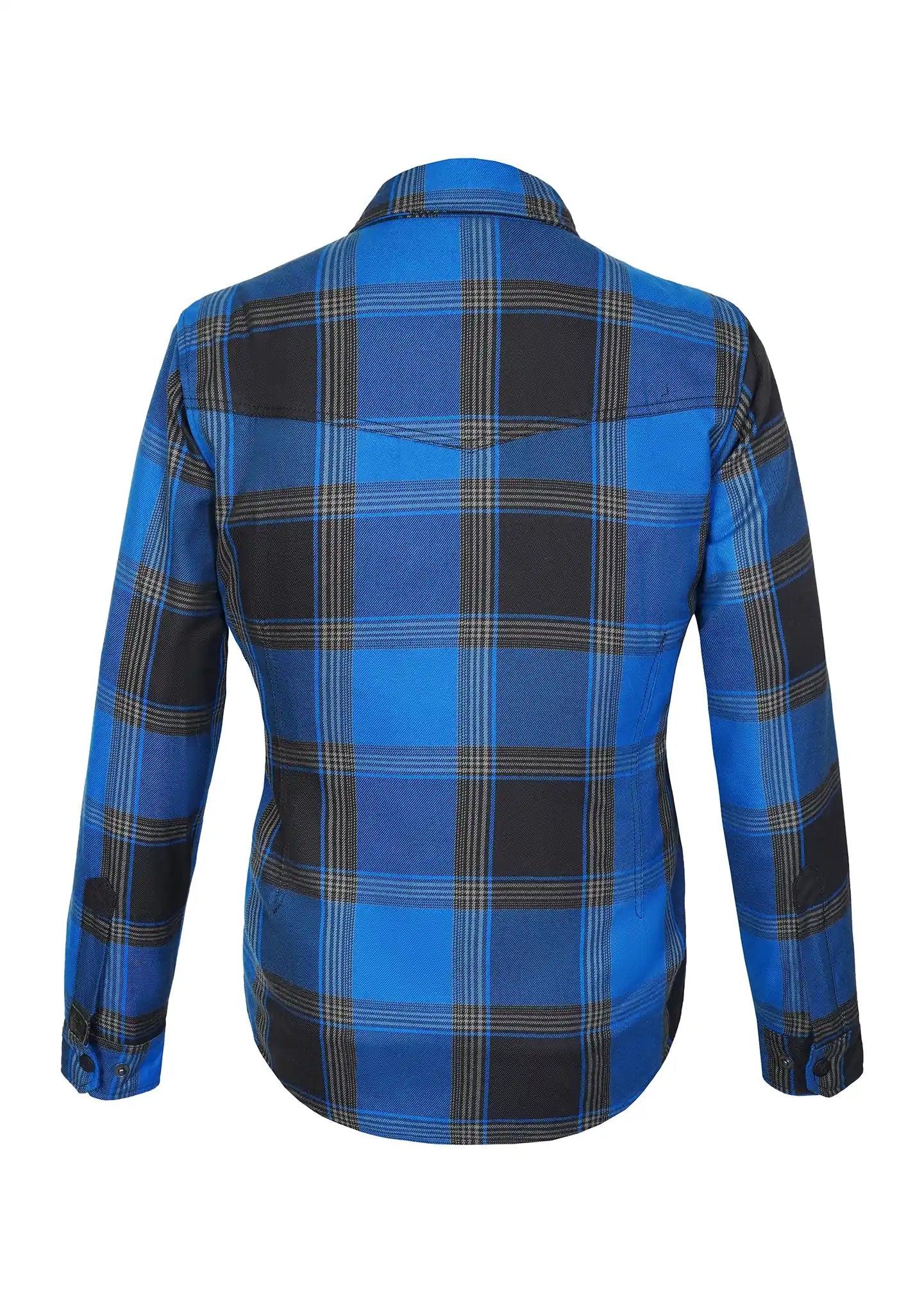 Highway66 Ladies Flannel Shirt Blue Ridge- CE AAA Certified - OZ MOTOGEAR