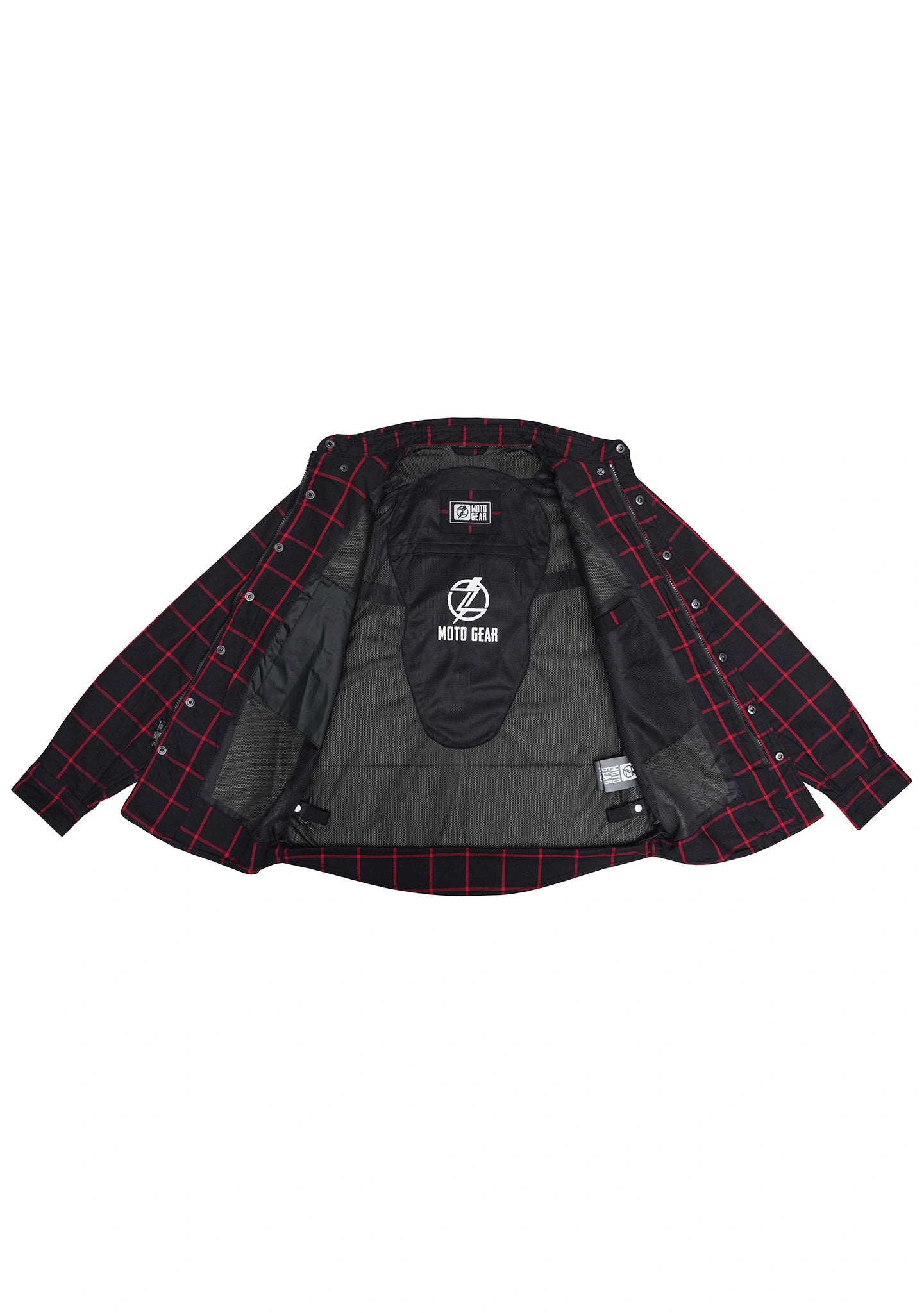Highway66 Ladies Flannel Shirt Rogue Red- CE AAA Certified - OZ MOTOGEAR