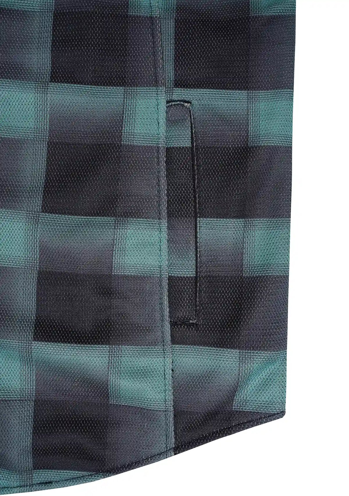 Men's Drifter Mesh Shirt Emrald Check - Level 2 Protected - OZ MOTOGEAR