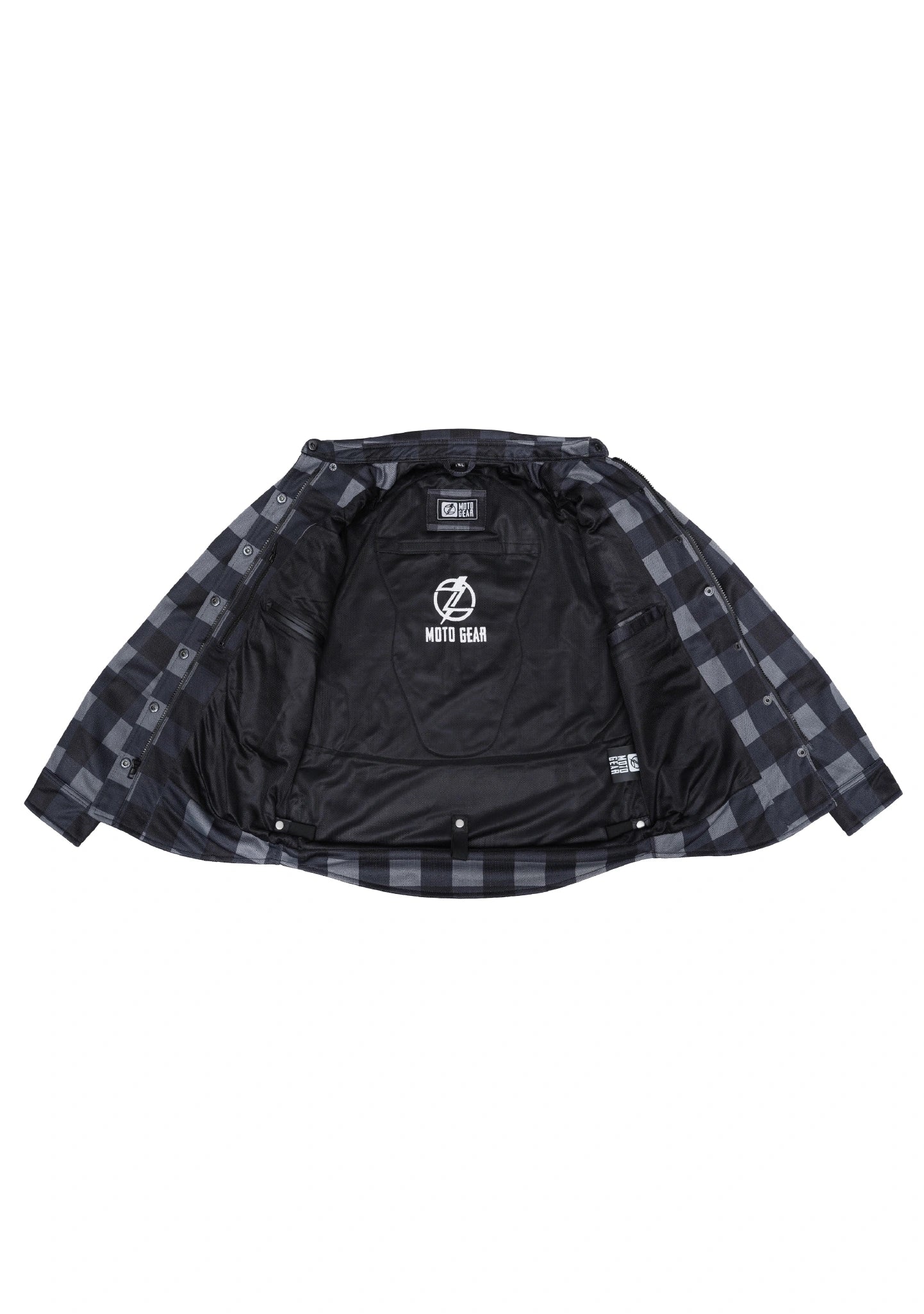 Ladies Drifter Mesh Shirt Blacktop Check - Level 2 Protected - OZ MOTOGEAR