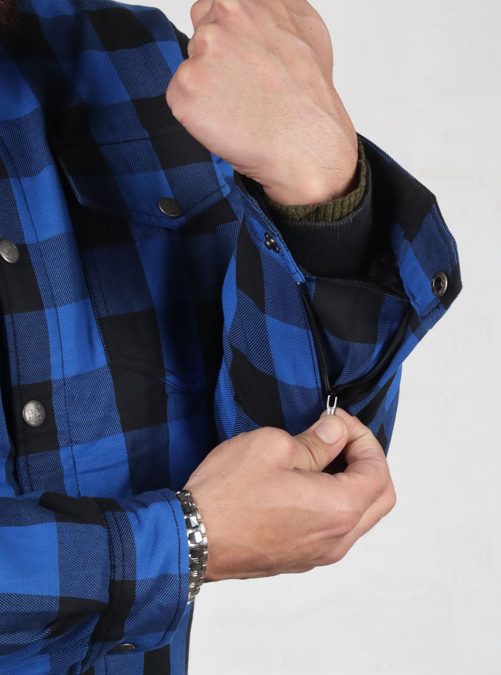 Armored Motorcycle Flannel Shirt