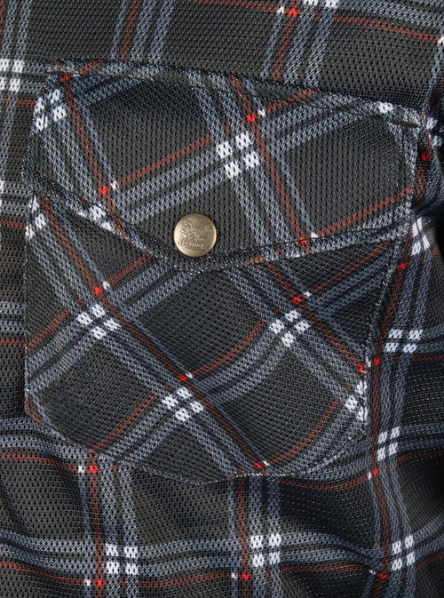 Secure Plaid Chest Pocket with Premium Hardware