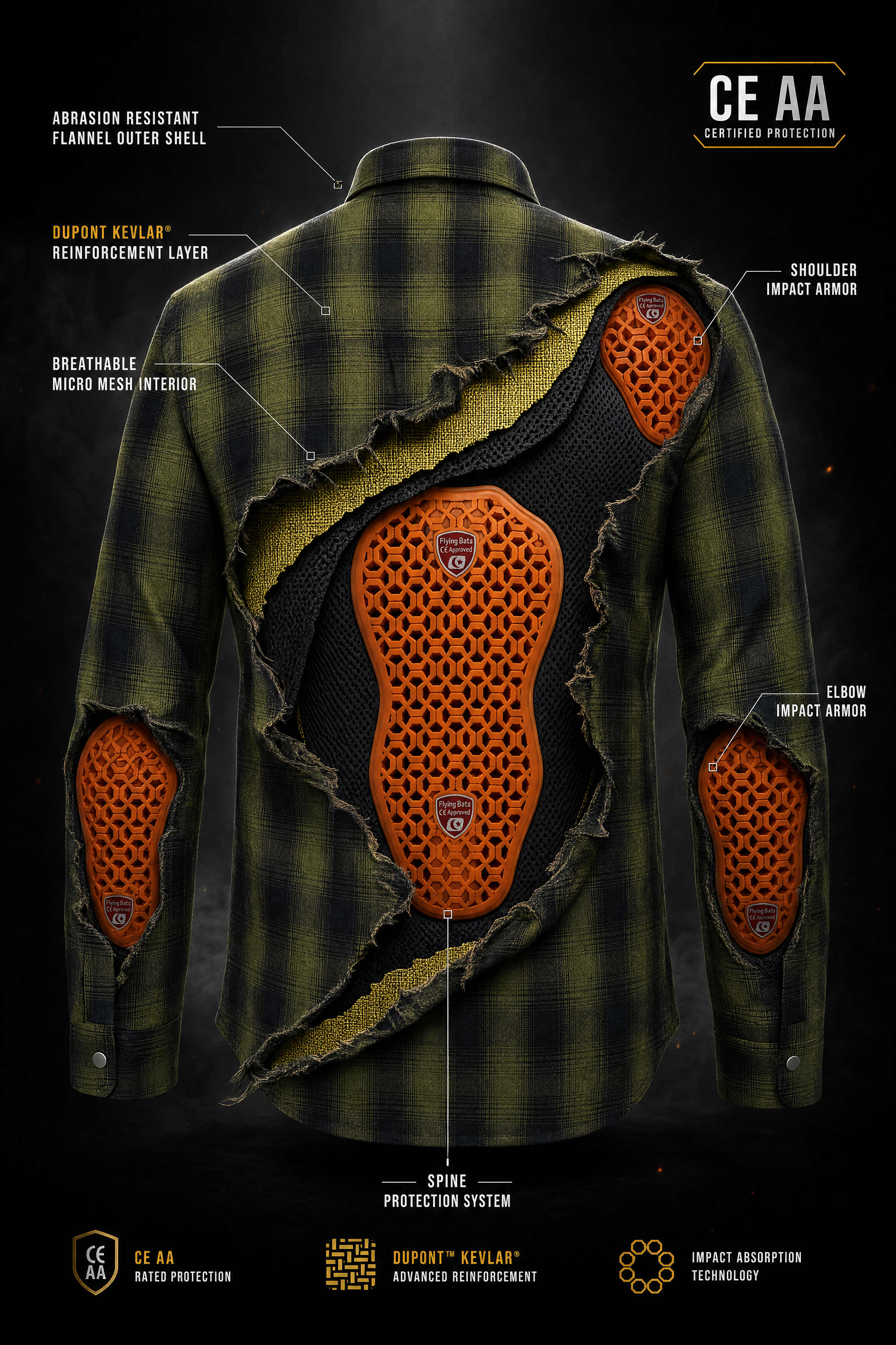 motorcycle shirt with armor 