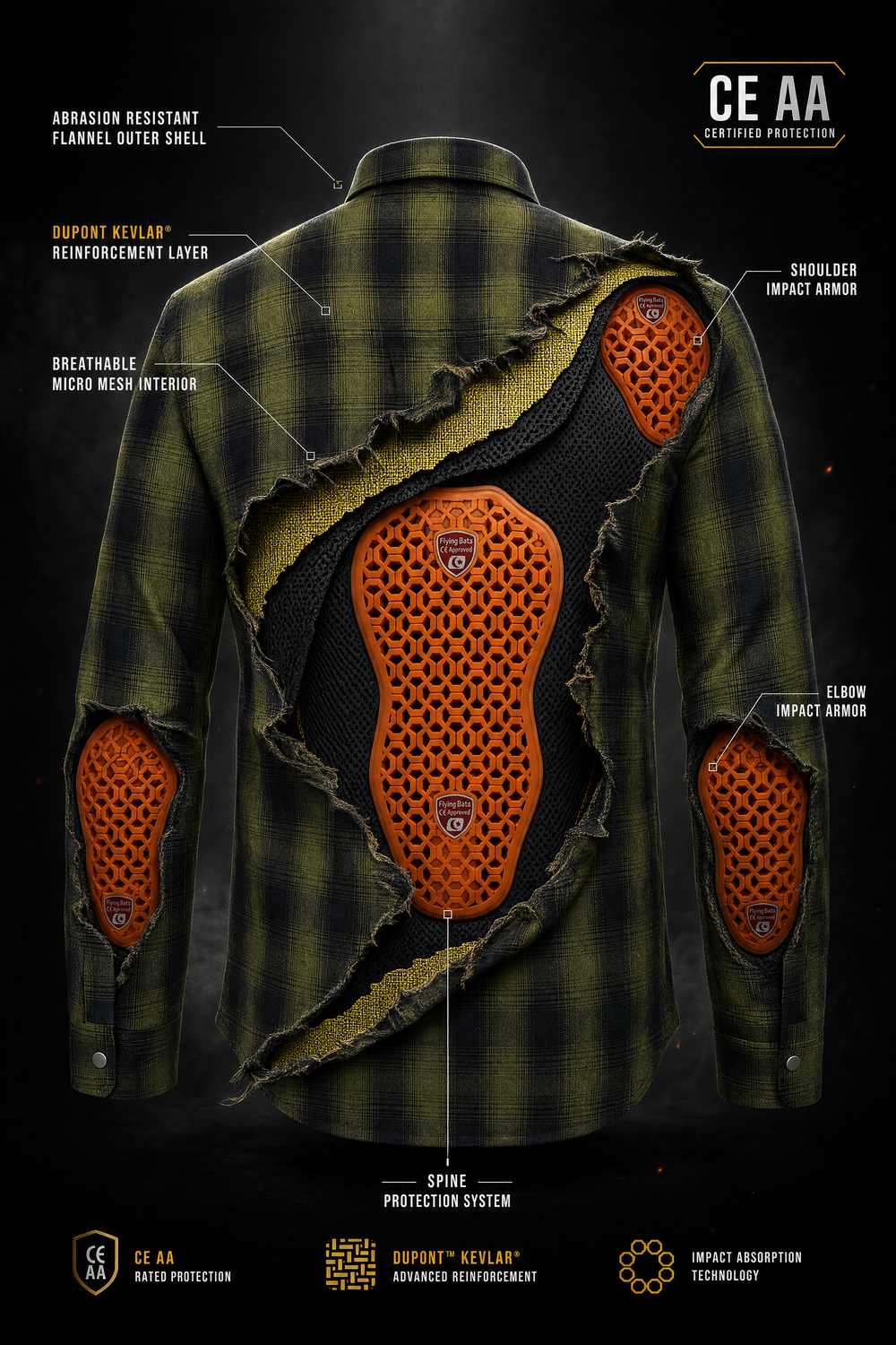 motorcycle shirt with armor 