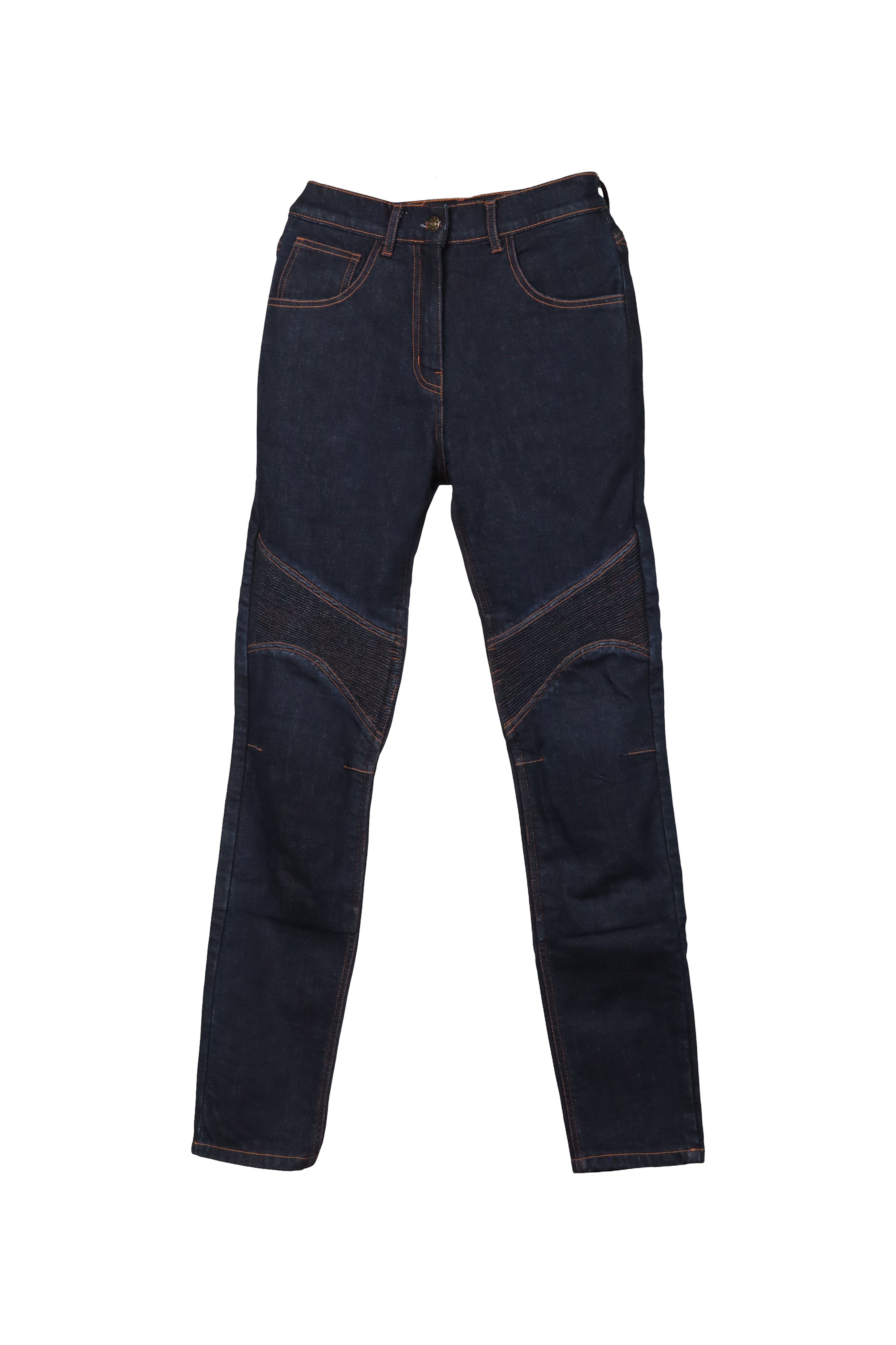 Ladies Armored Pant Denim Blue - OZ MOTOGEAR
