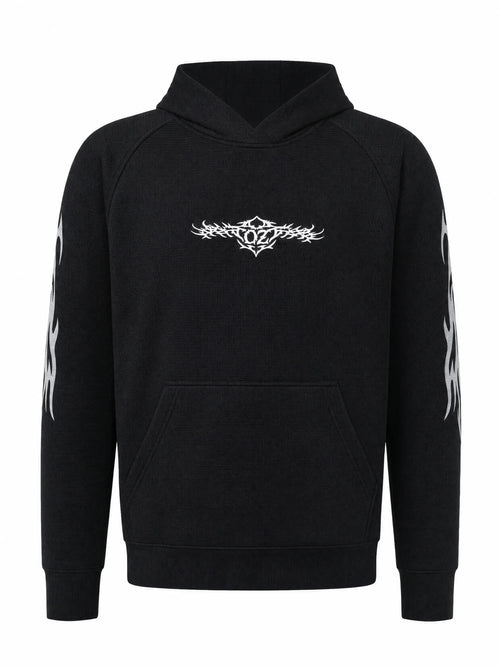 Reflective Hoodie in Black