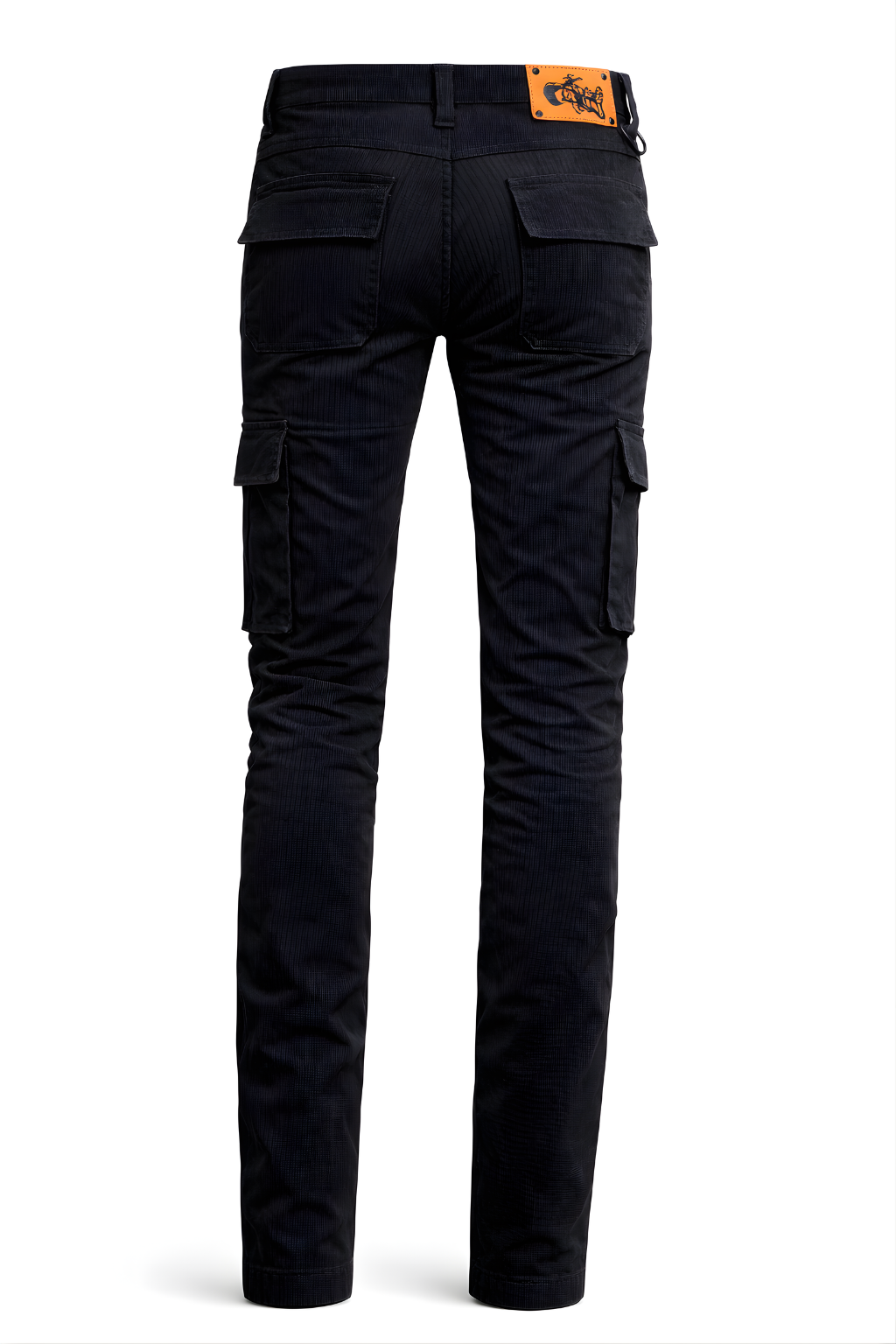 Ladies Cargo Pant Cotton Twill Black - Loose Fit - OZ MOTOGEAR