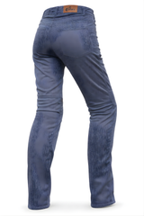 Ladies Riding Summer Mesh Armored Pant Blue - OZ MOTOGEAR